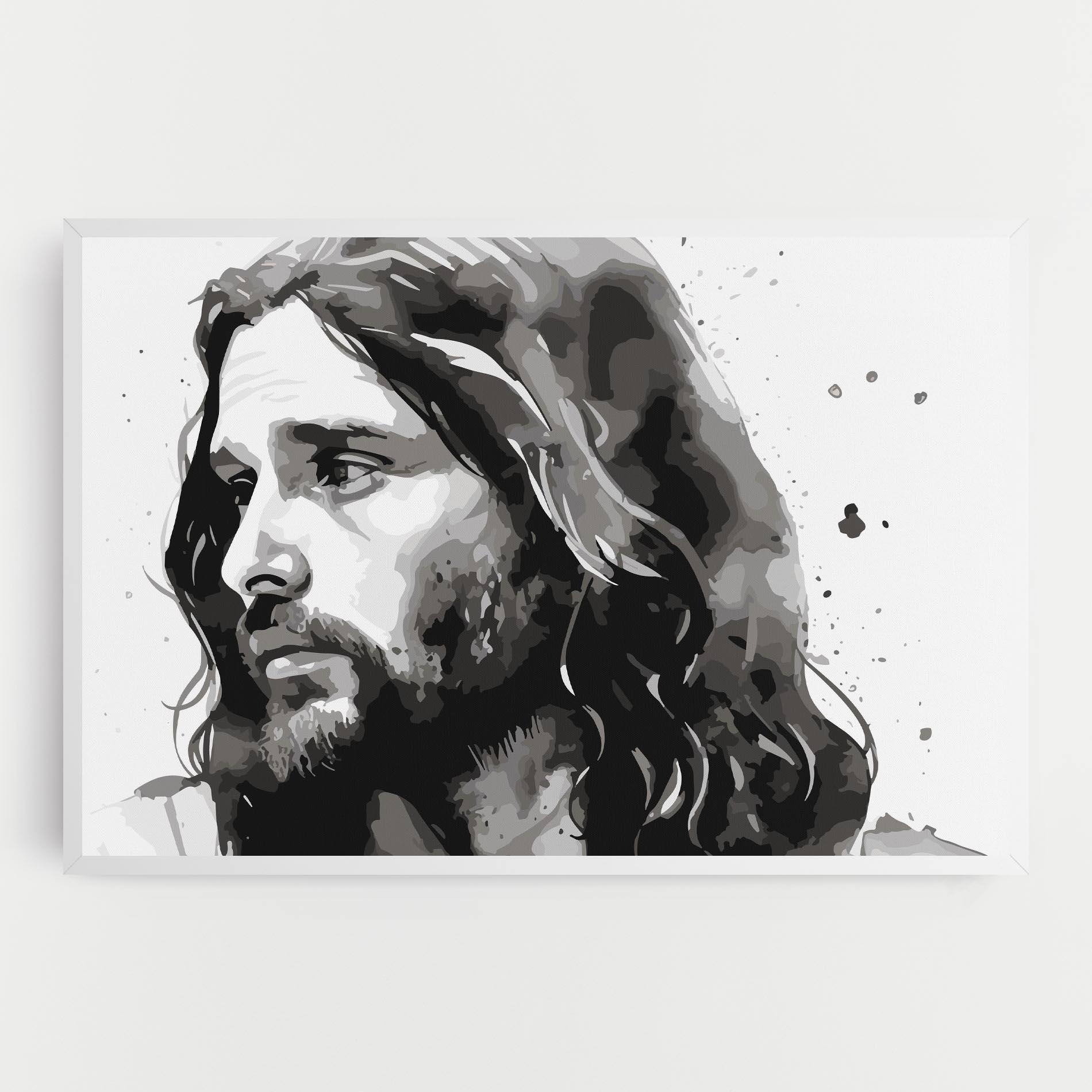 Картина на платно Jesus Watercolor mockup 0