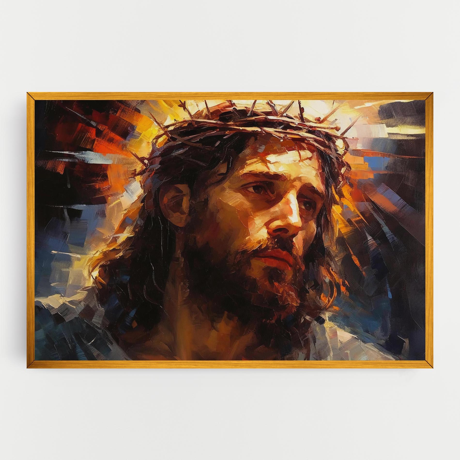 Картина на платно Jesus Crown mockup 0
