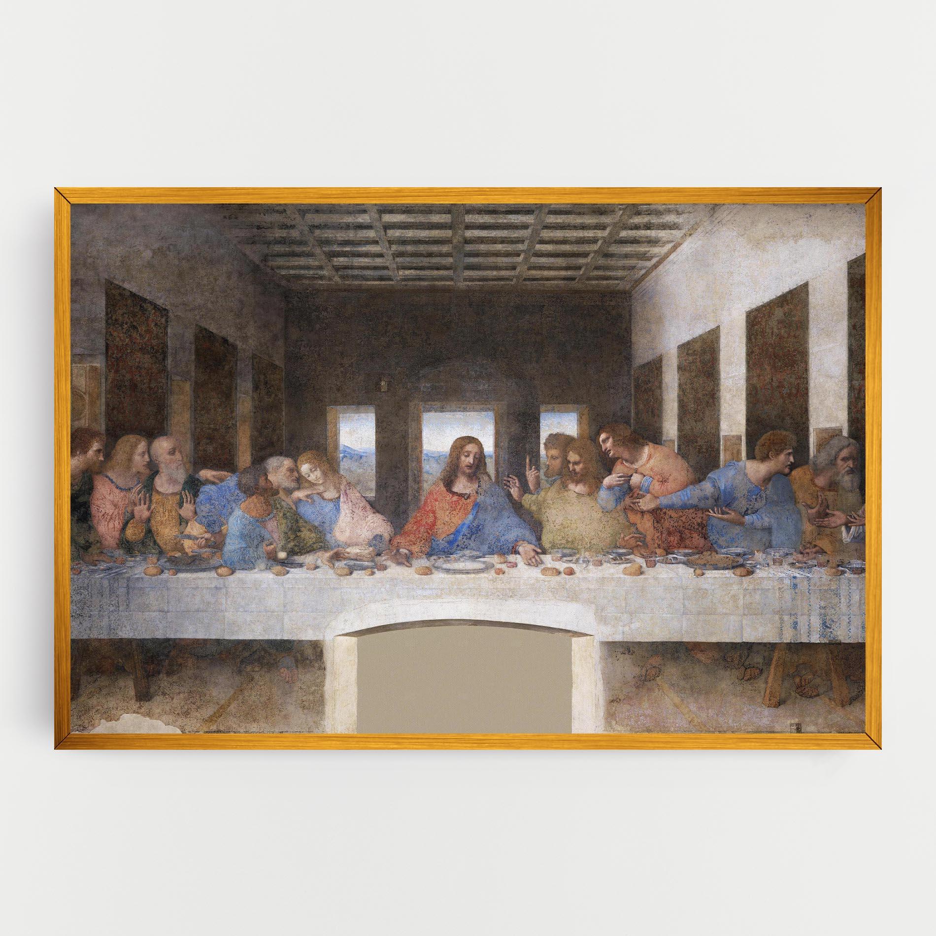 Картина на платно Jesus Eating mockup 0
