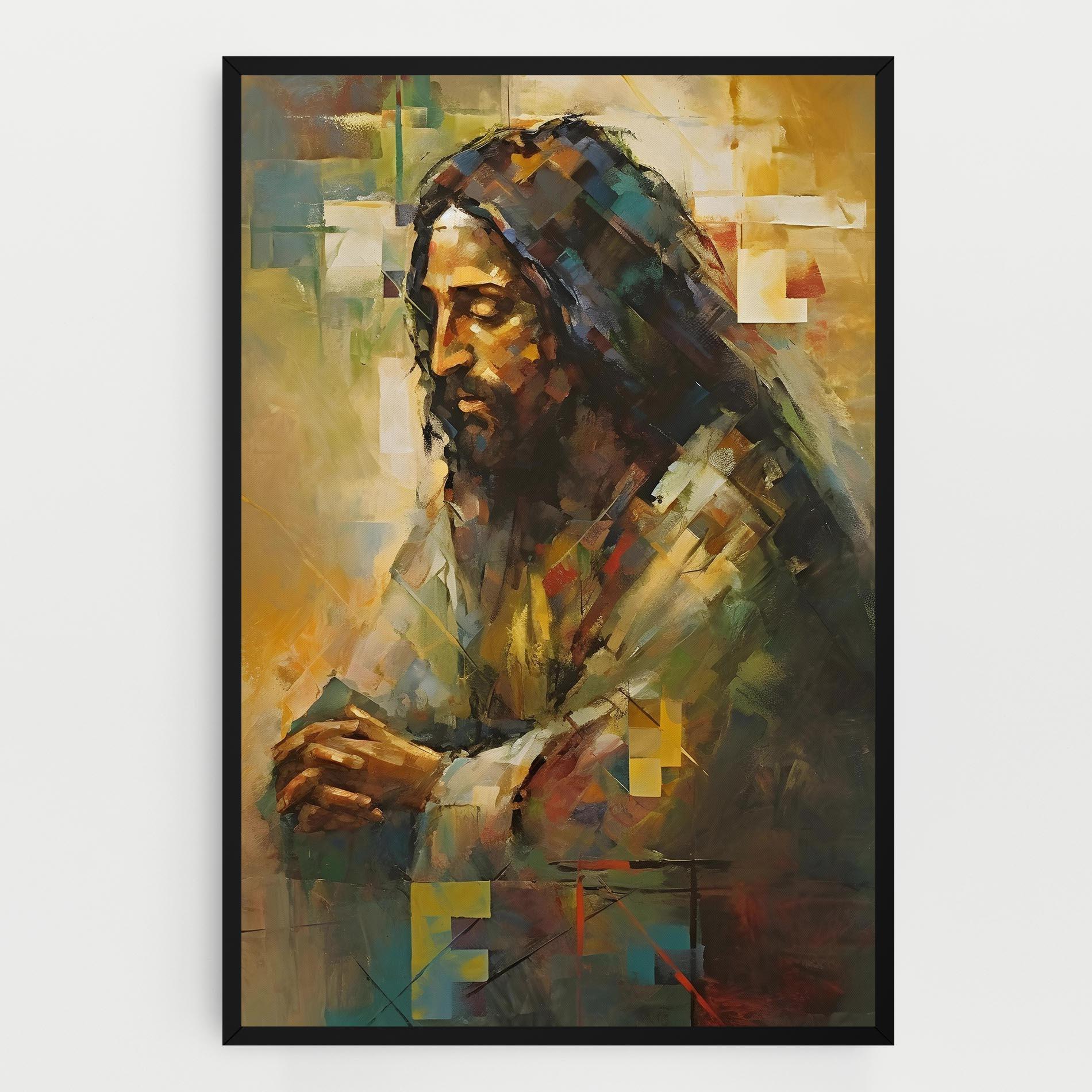 Картина на платно Christ Painting Art mockup 0