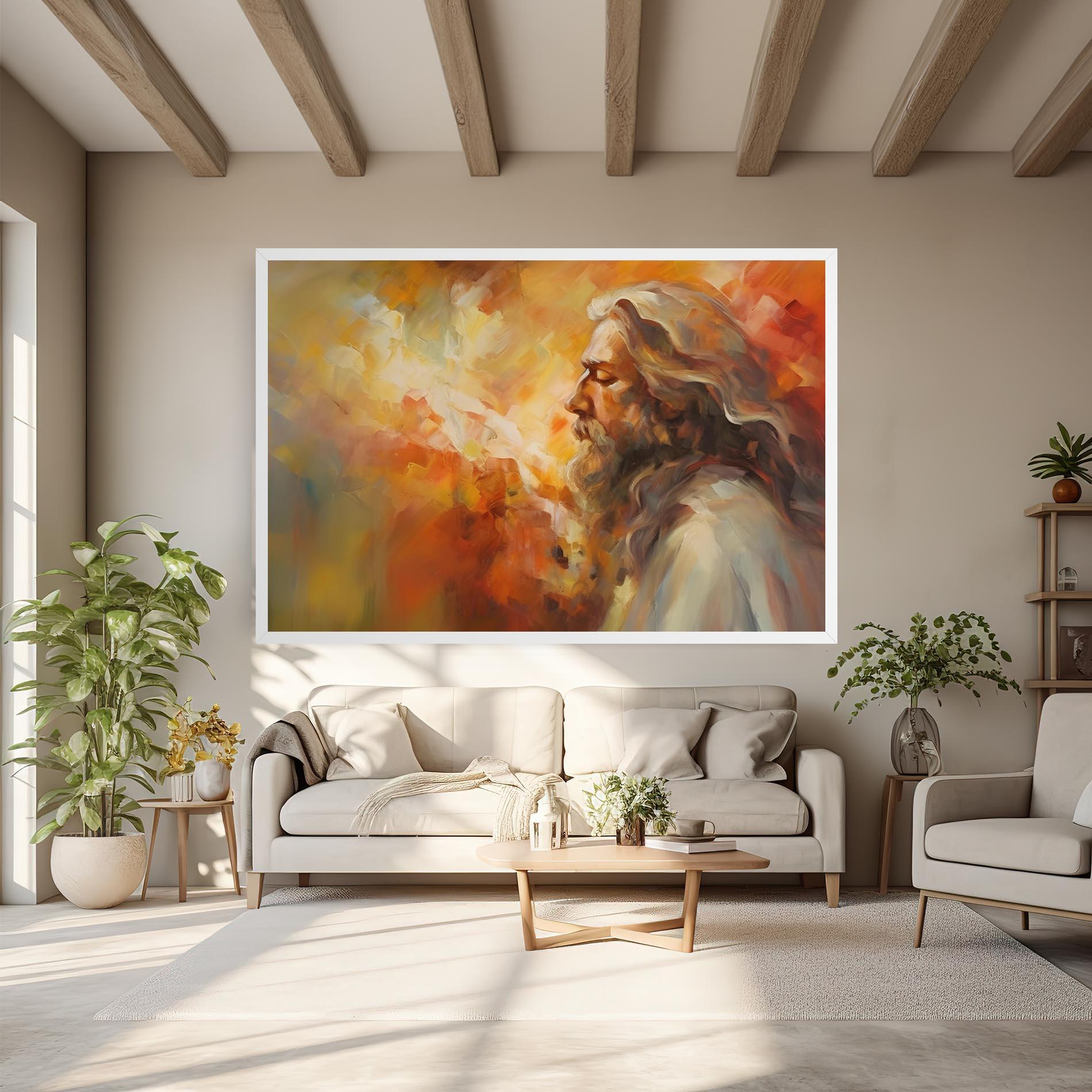 Картина на платно Christ Oil Painting mockup 6