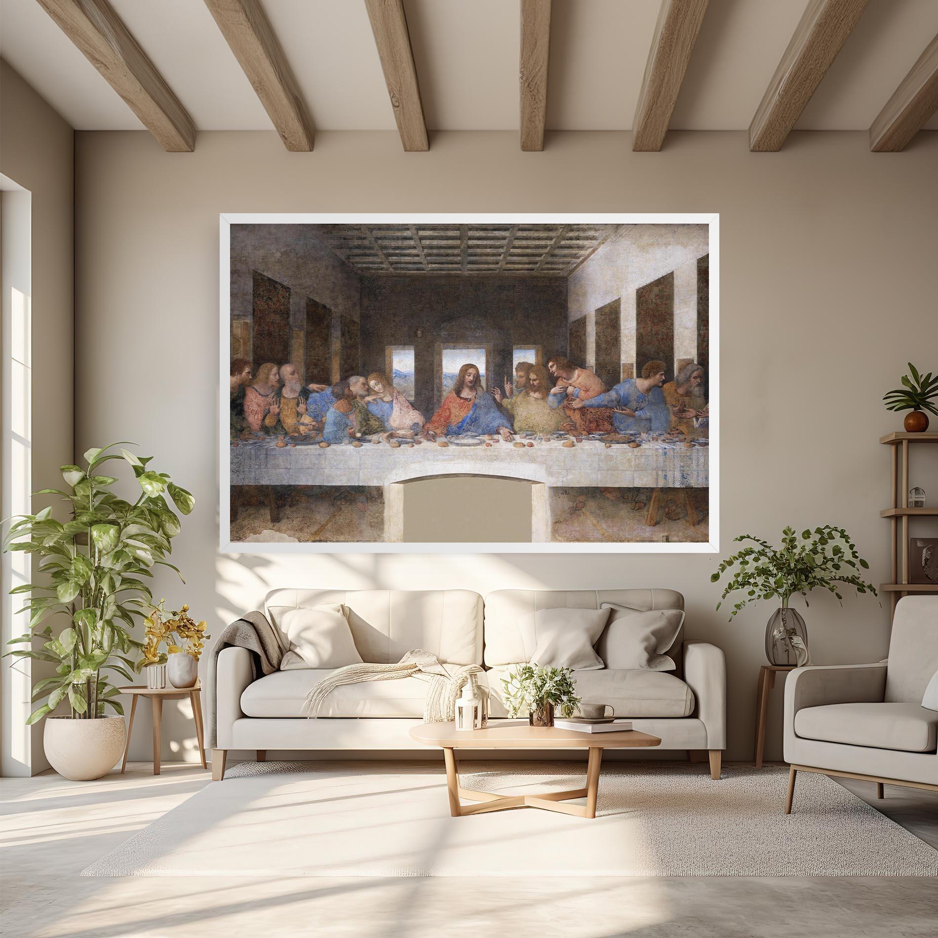 Картина на платно Jesus Eating mockup 6