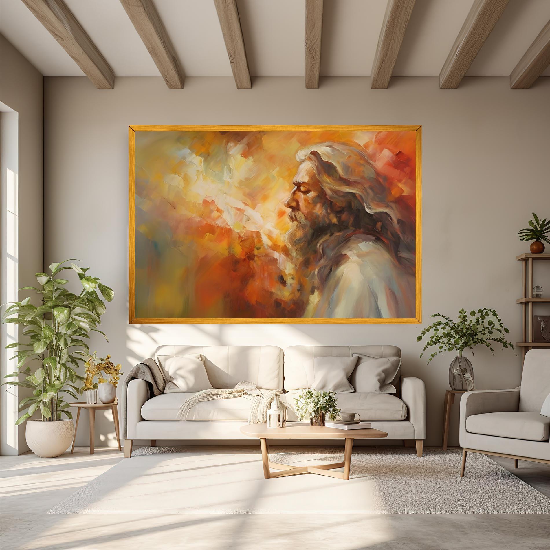 Картина на платно Christ Oil Painting mockup 6