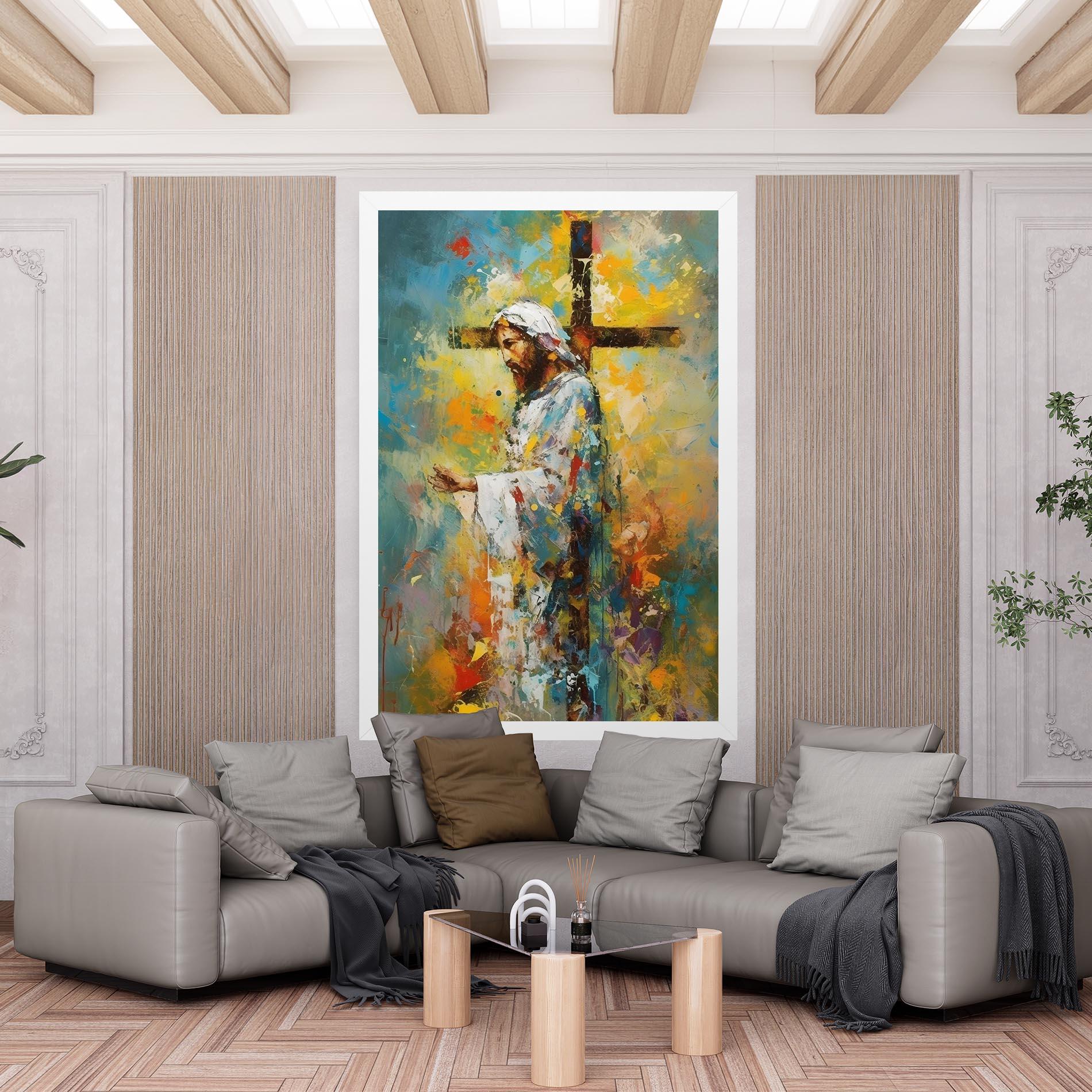 Картина на платно Christ Art Painting mockup 6