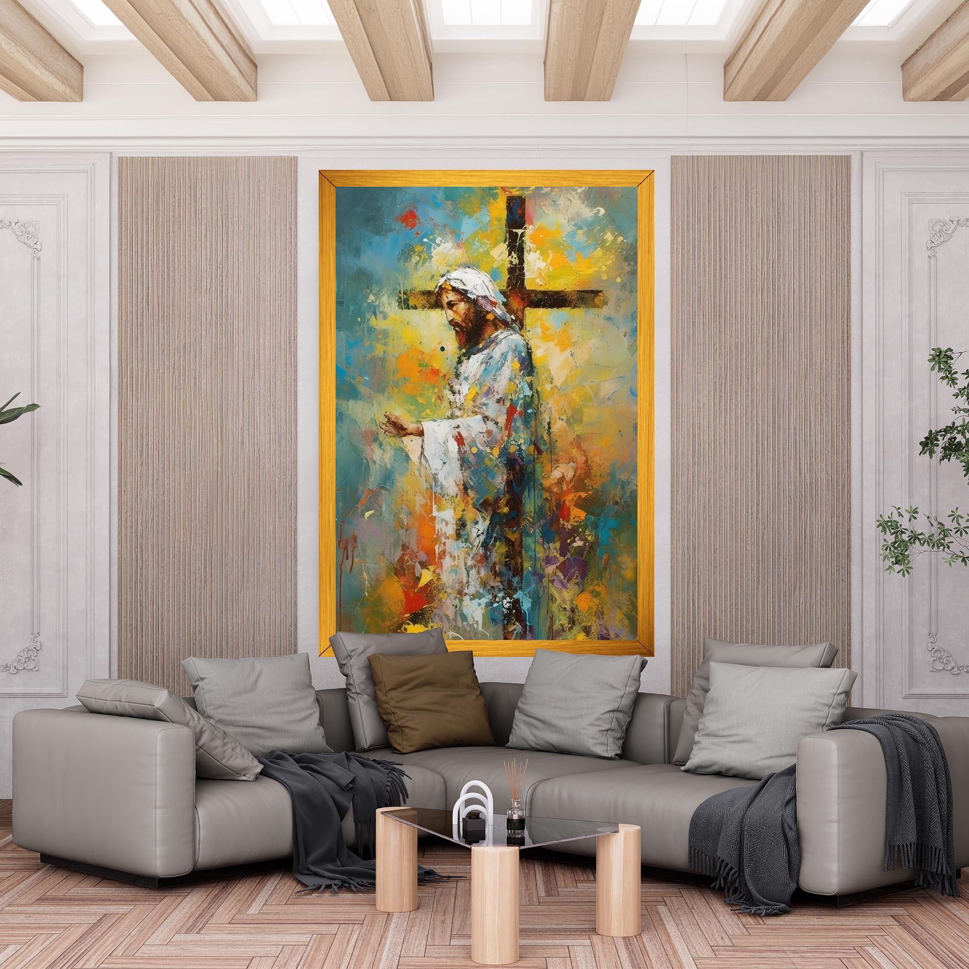 Картина на платно Christ Art Painting mockup 6