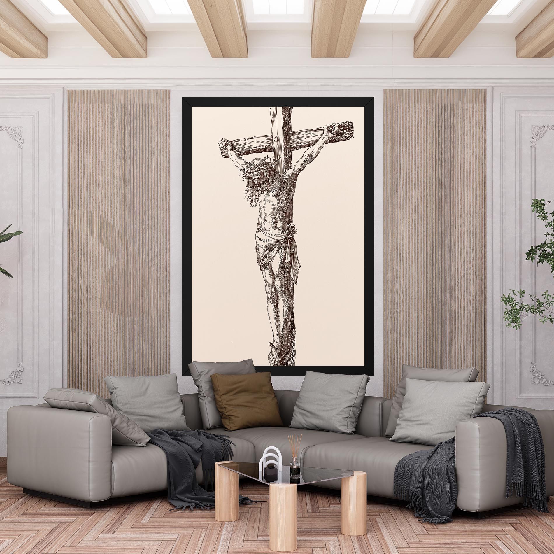 Brown Cross Jesus mockup 6