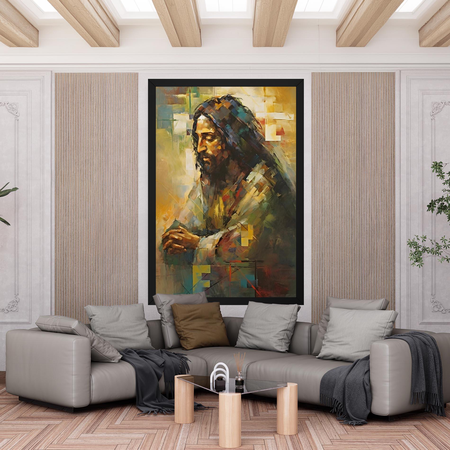 Картина на платно Christ Painting Art mockup 6
