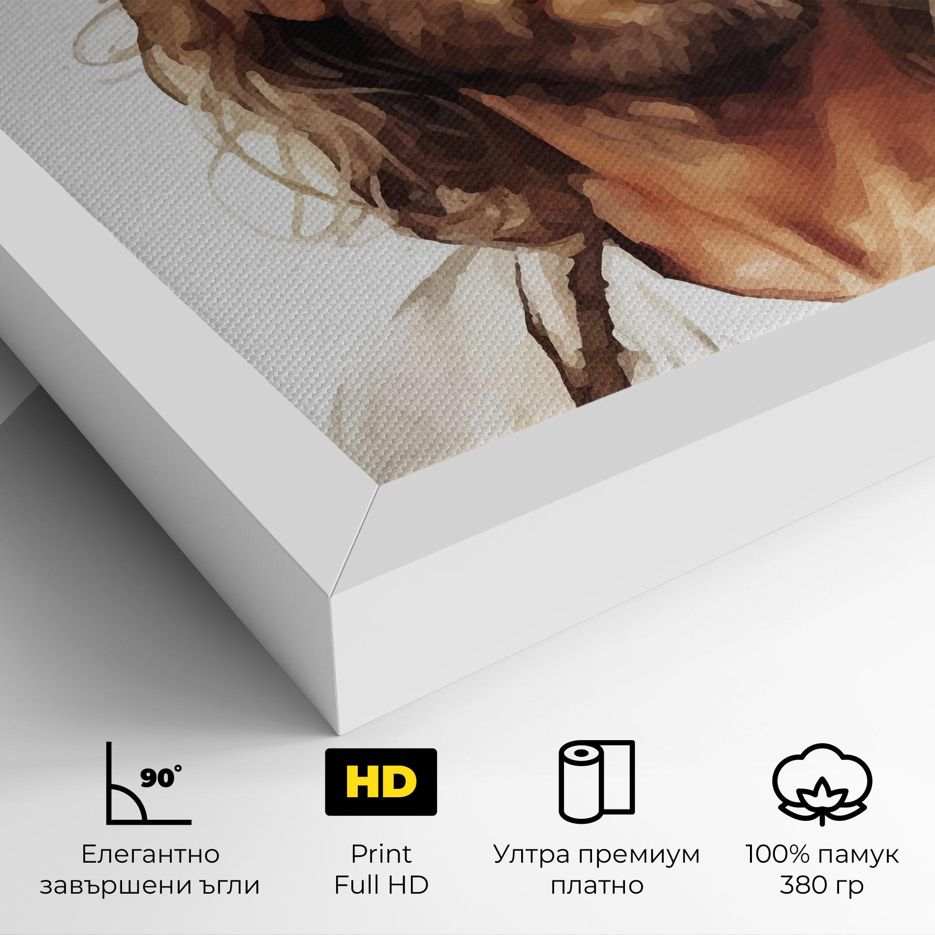 Картина на платно Jesus Long Hair mockup 4