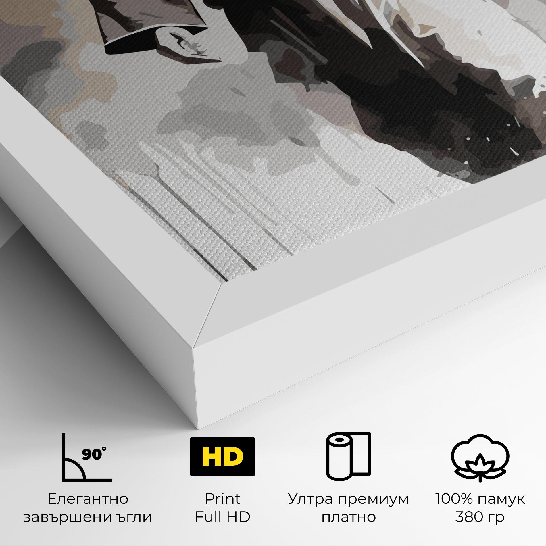 Картина на платно Watercolor Jesus mockup 4