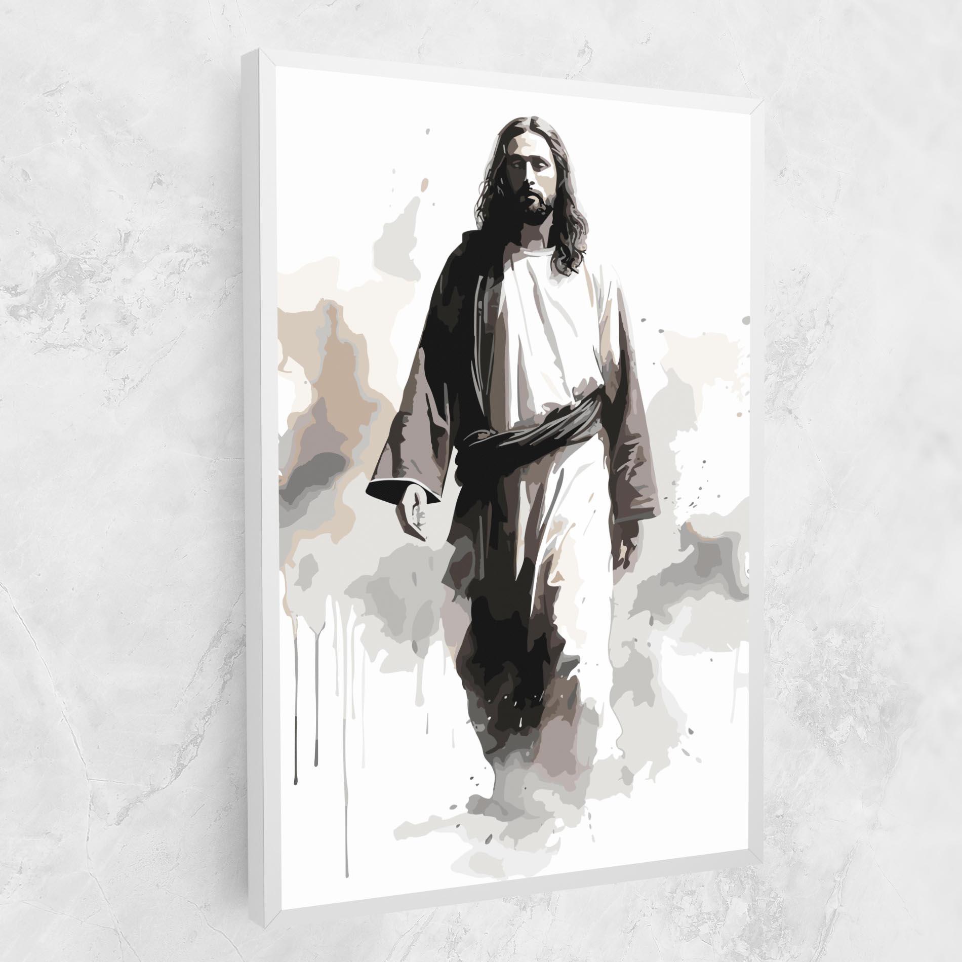 Картина на платно Watercolor Jesus mockup 1