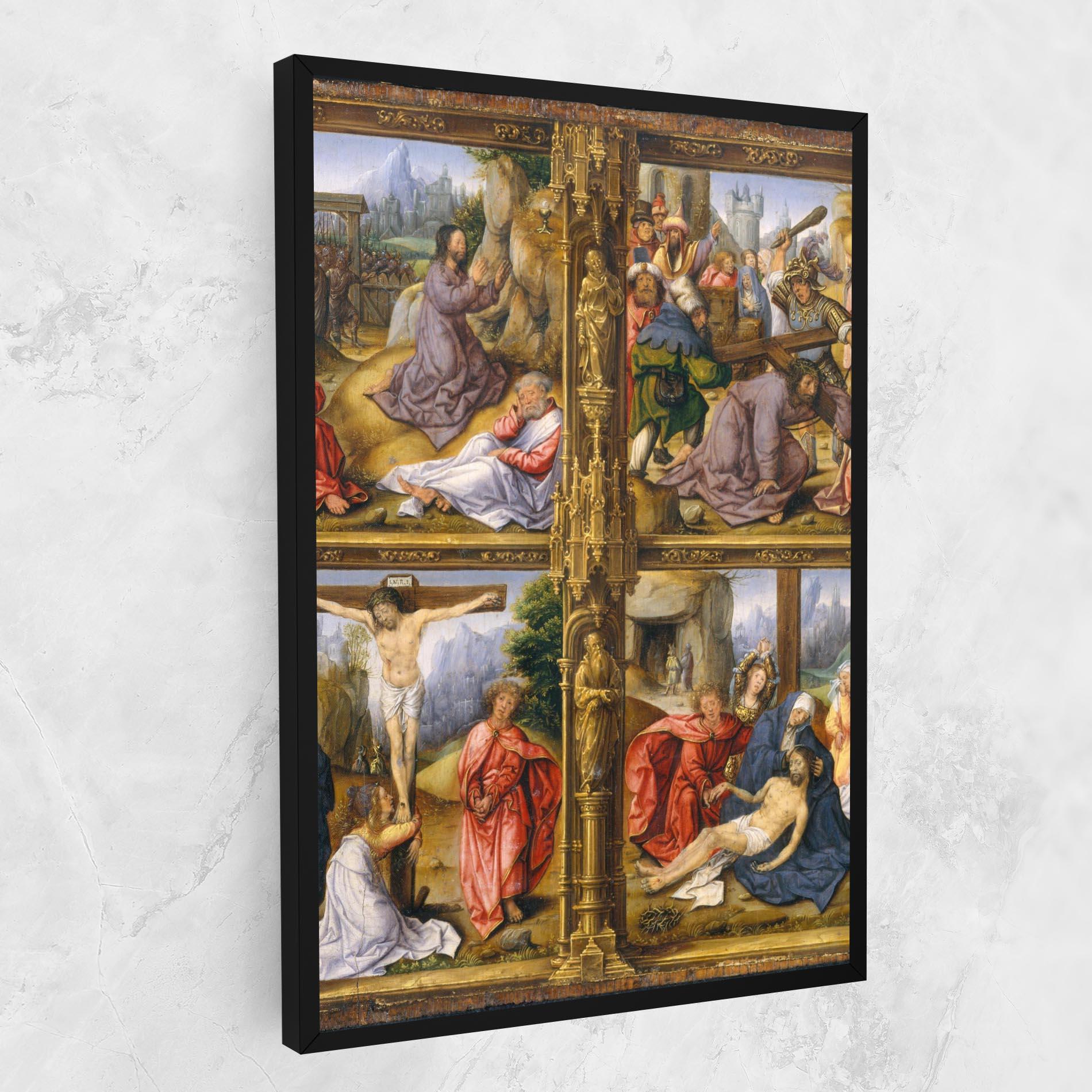 Картина на платно Gold Window View mockup 1