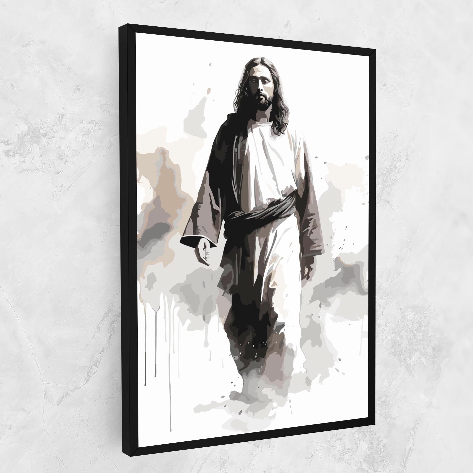 Watercolor Jesus mockup 1