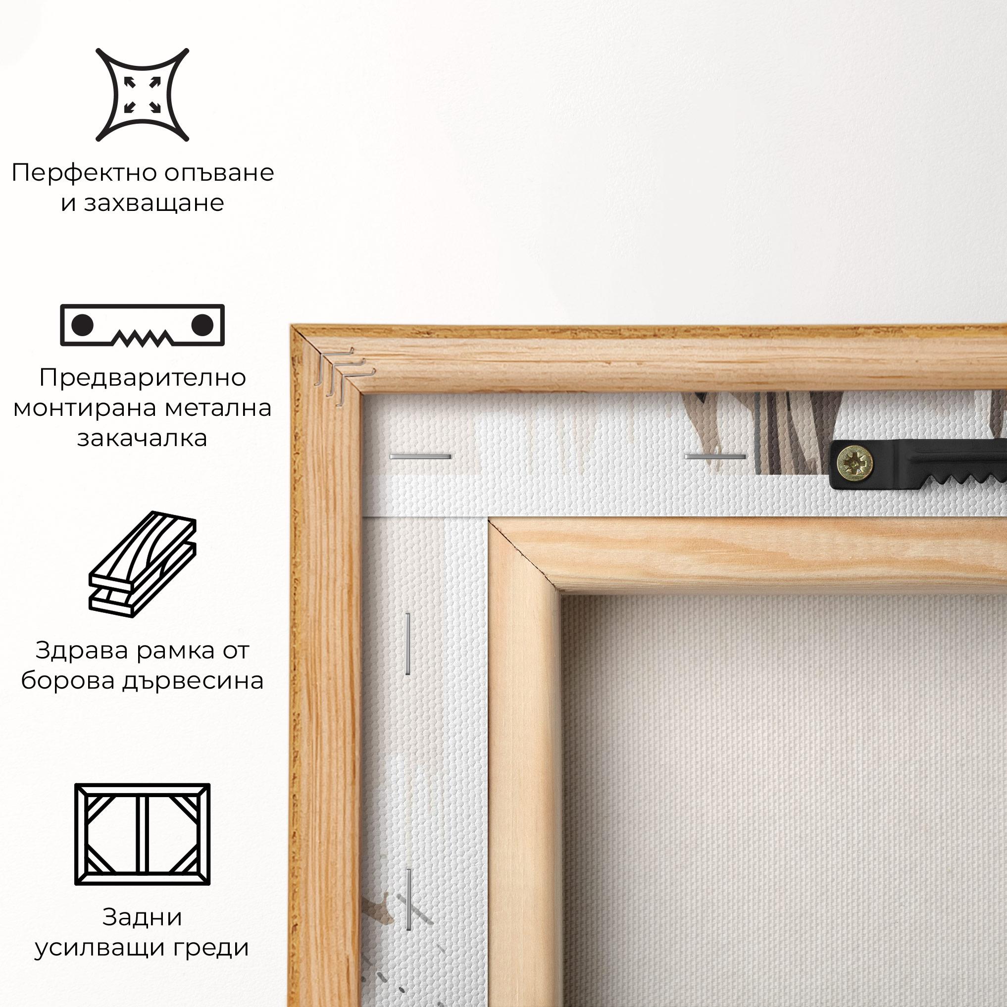 Картина на платно Cream Art Jesus mockup 5