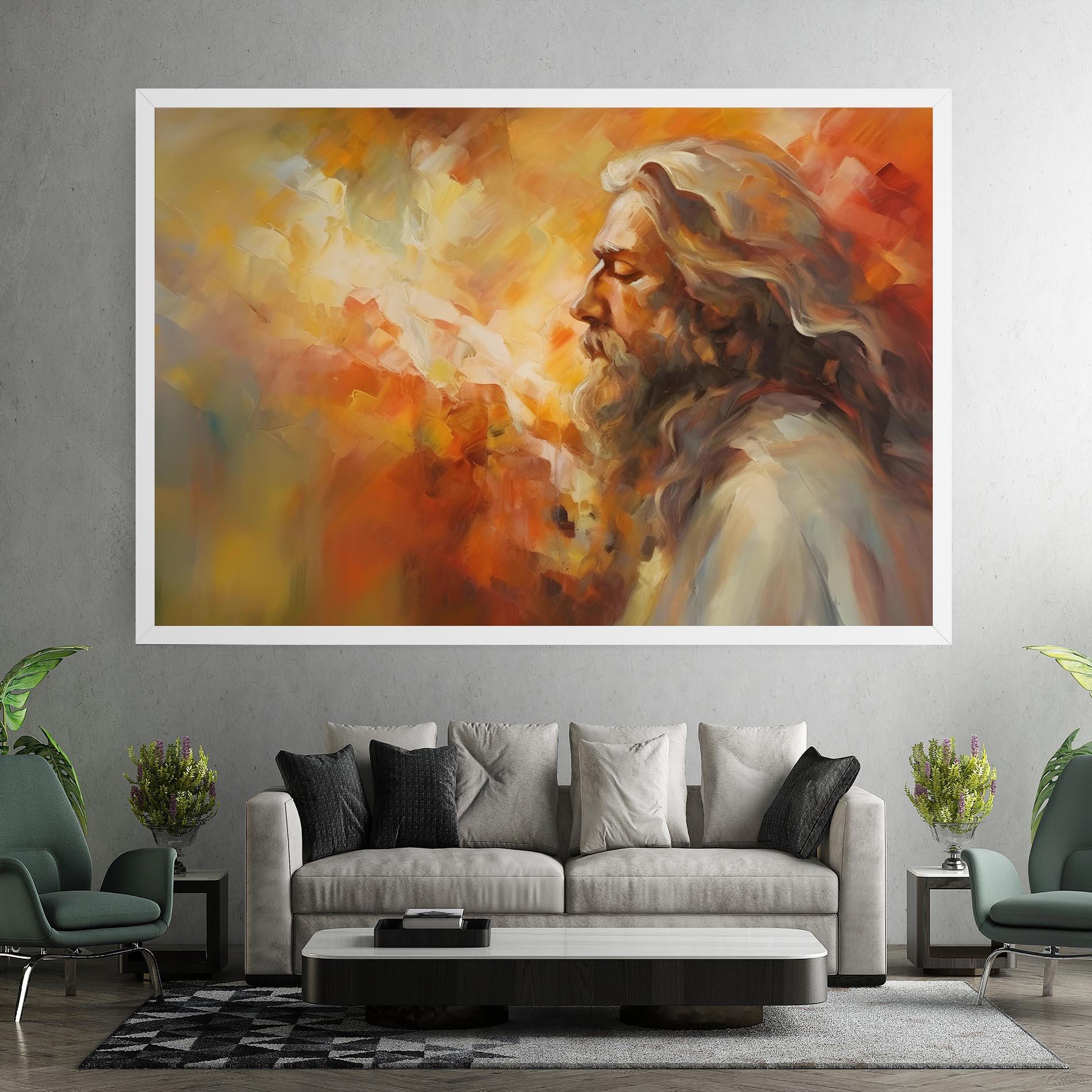 Картина на платно Christ Oil Painting mockup 7