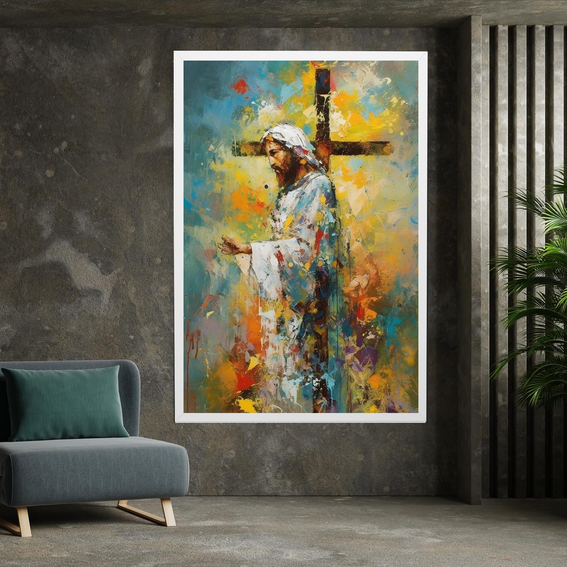 Картина на платно Christ Art Painting mockup 7