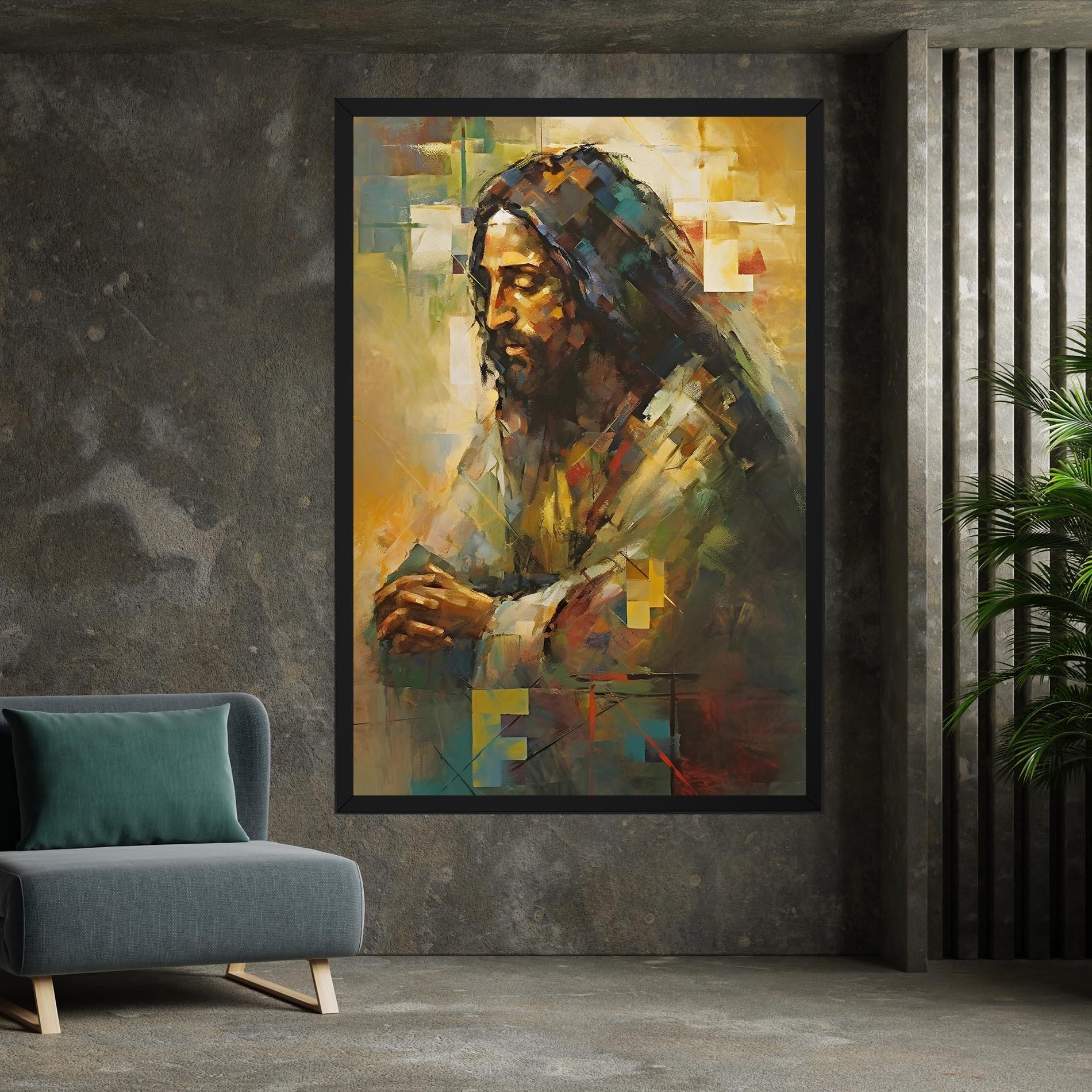 Картина на платно Christ Painting Art mockup 7