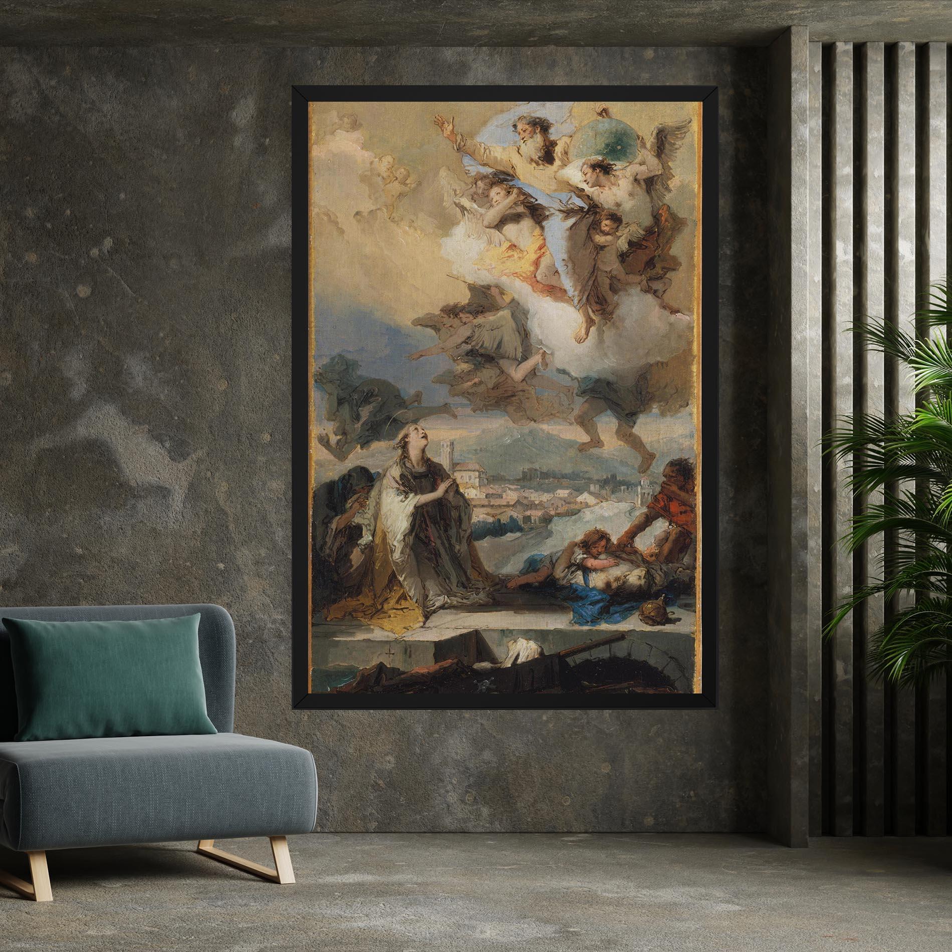 Картина на платно Sky Angel Art mockup 7