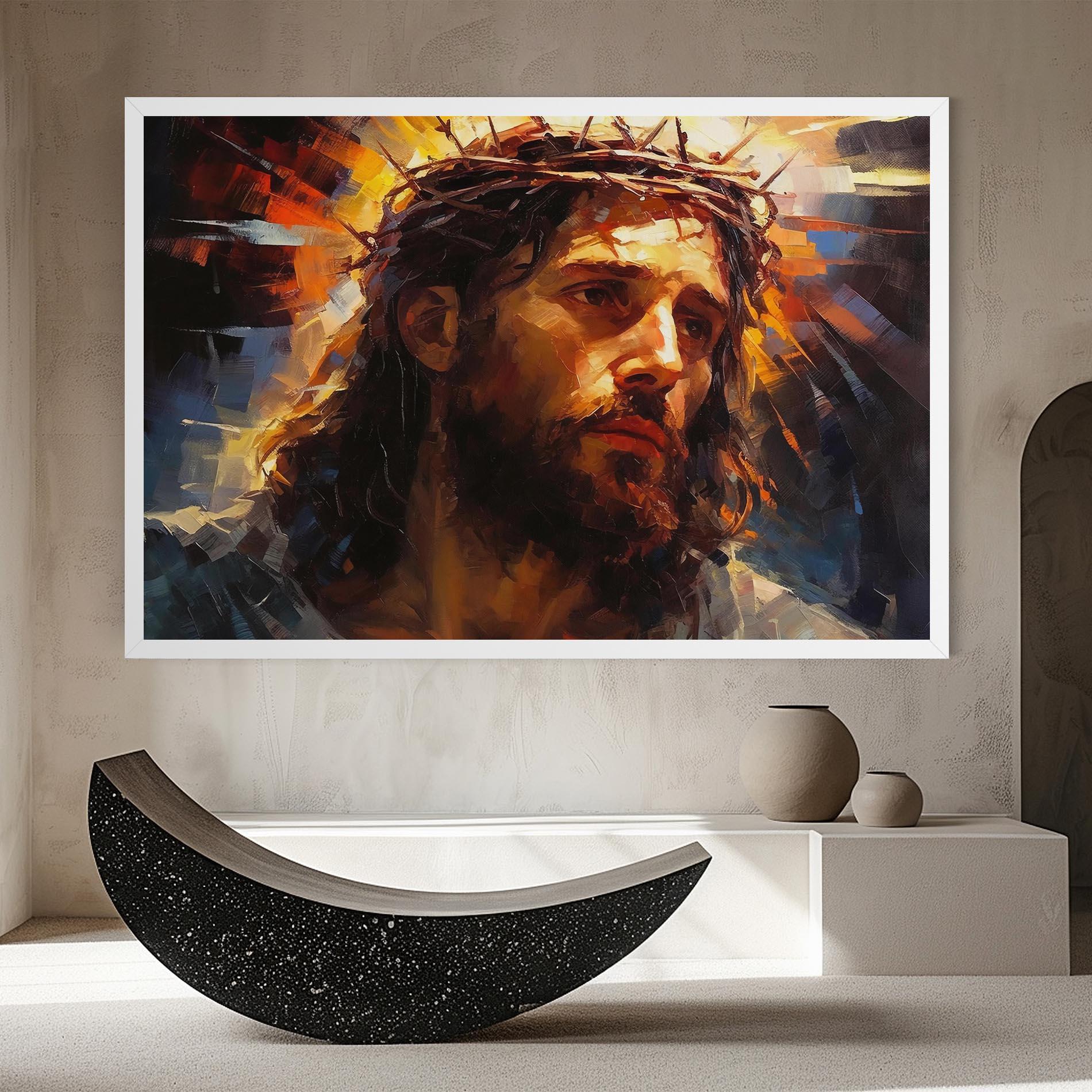 Картина на платно Jesus Crown mockup 8