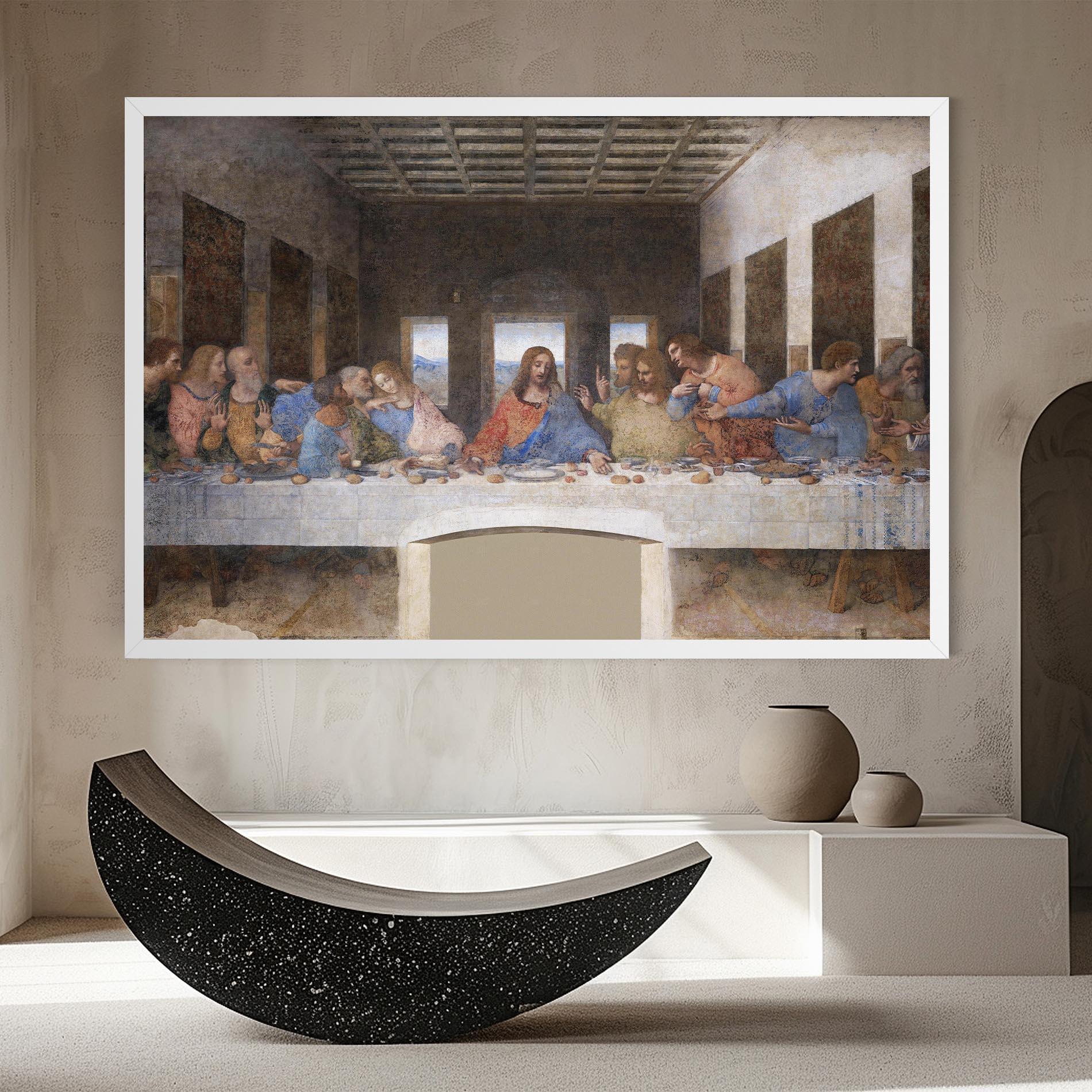 Картина на платно Jesus Eating mockup 8