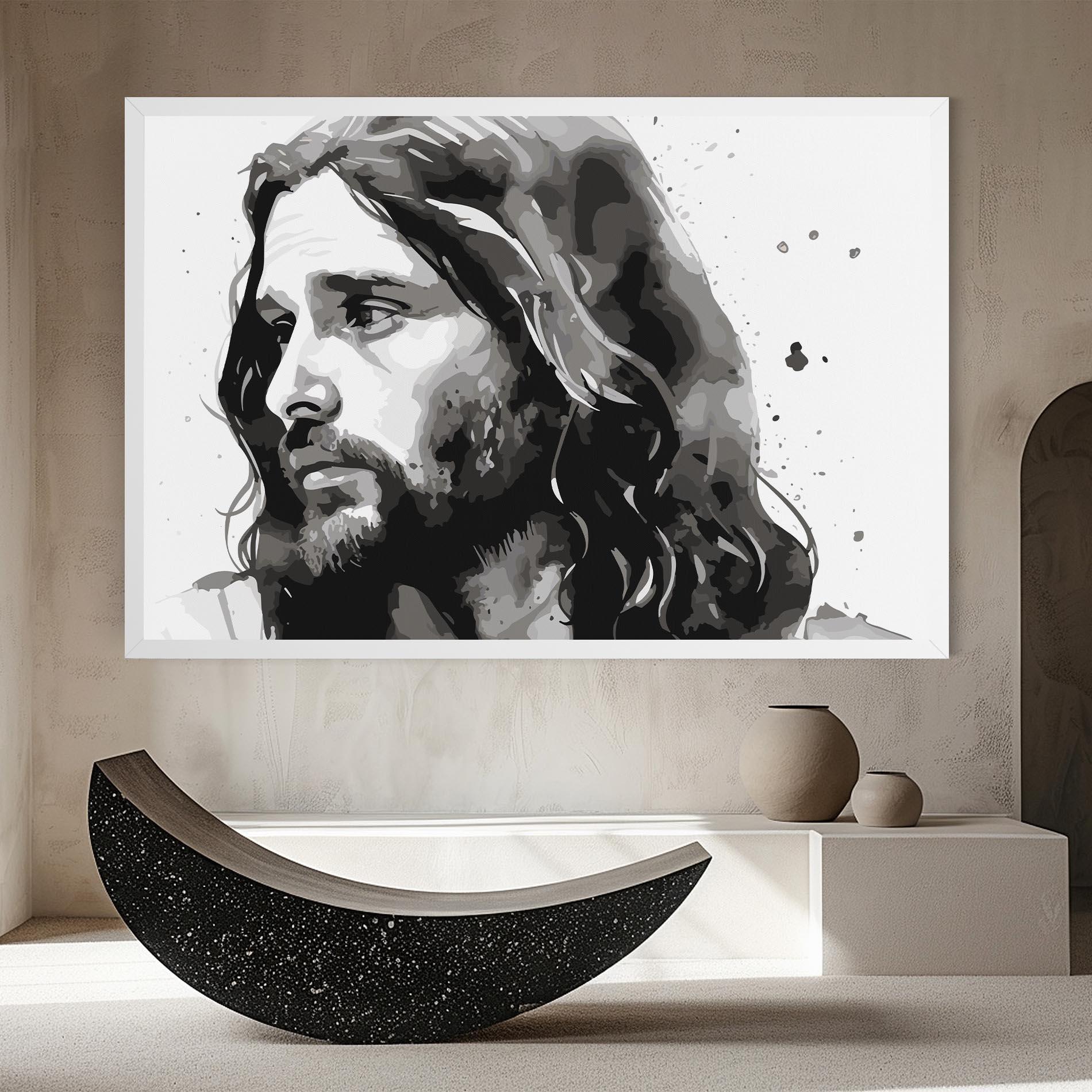 Картина на платно Jesus Watercolor mockup 8