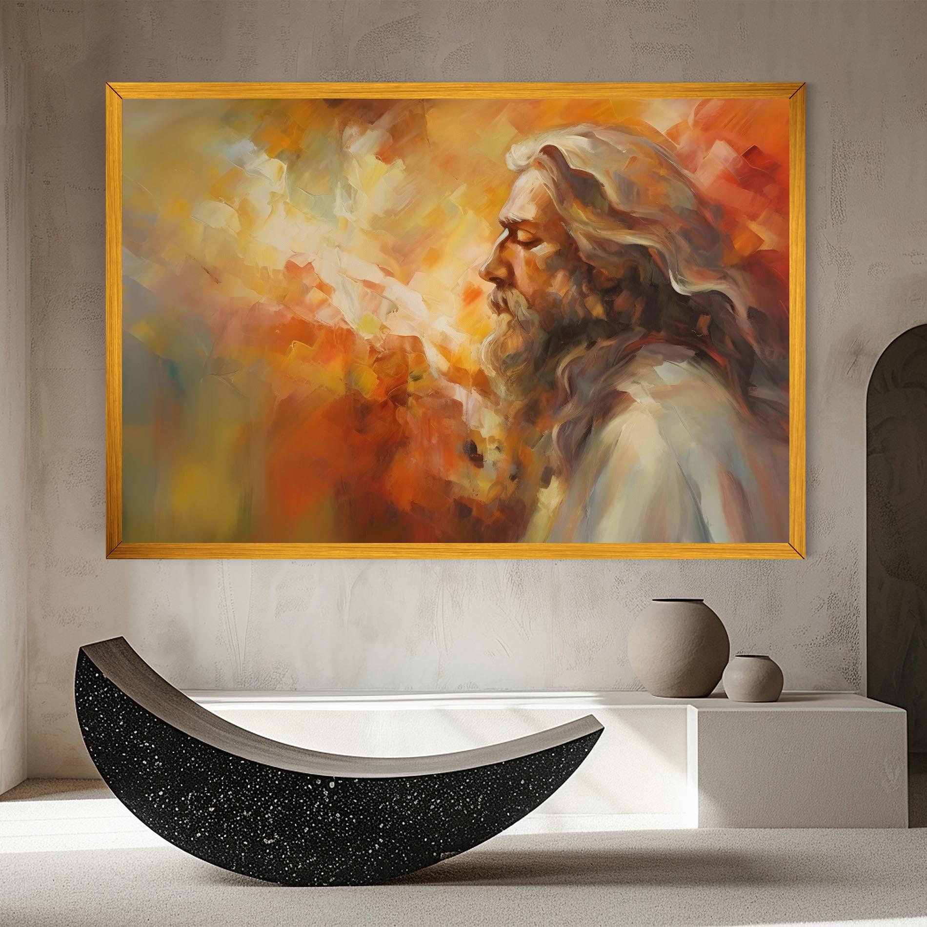 Картина на платно Christ Oil Painting mockup 8