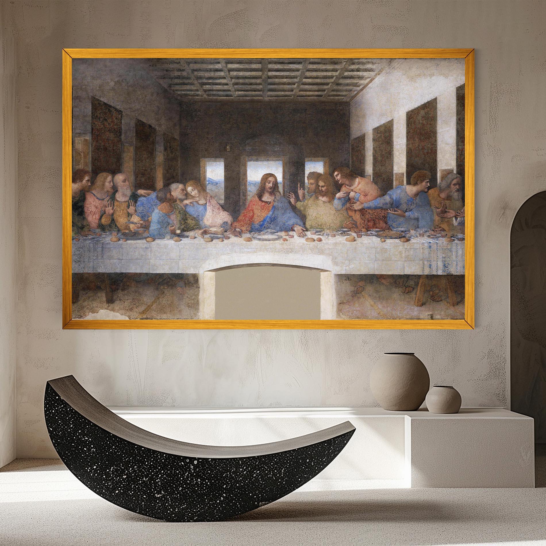 Картина на платно Jesus Eating mockup 8