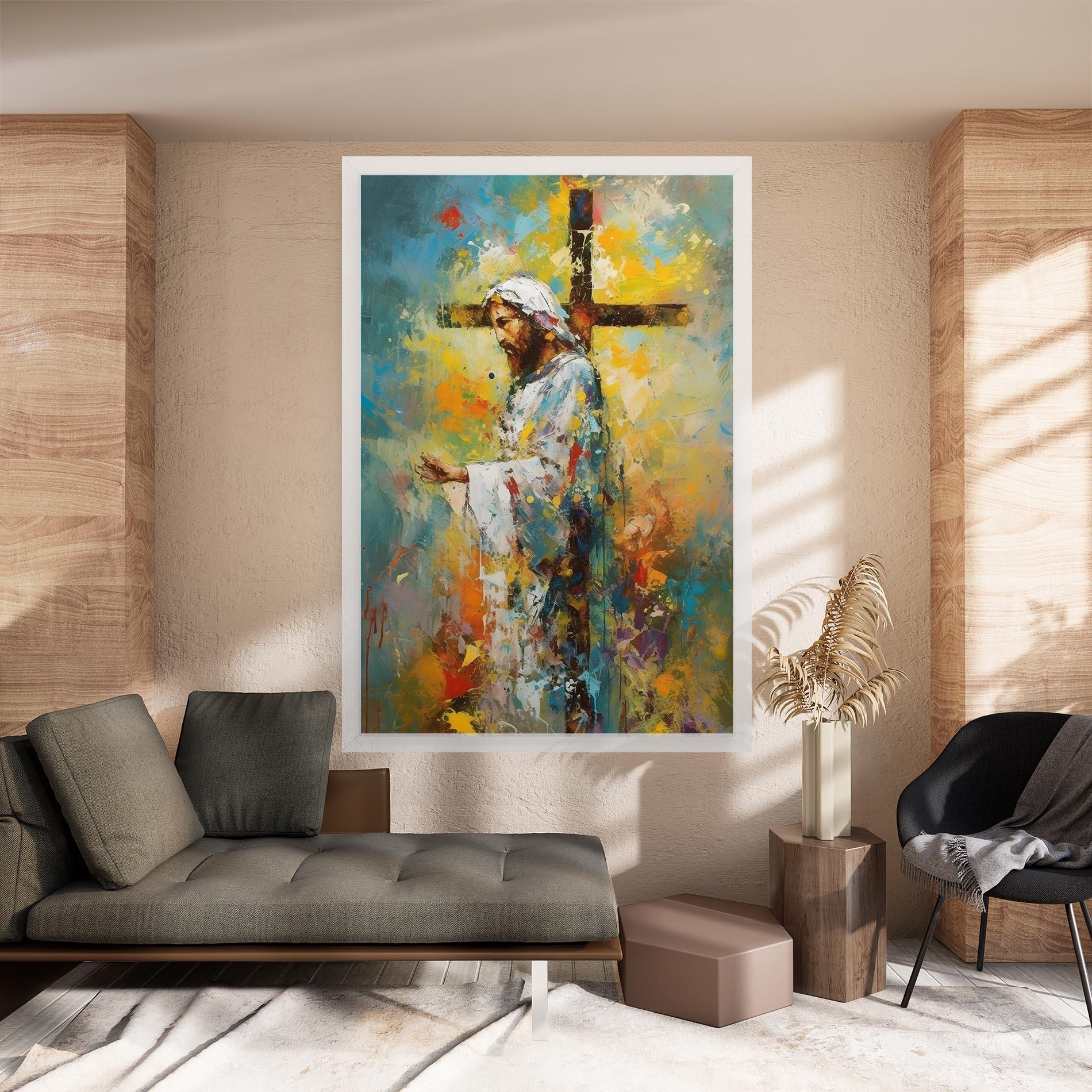 Картина на платно Christ Art Painting mockup 8