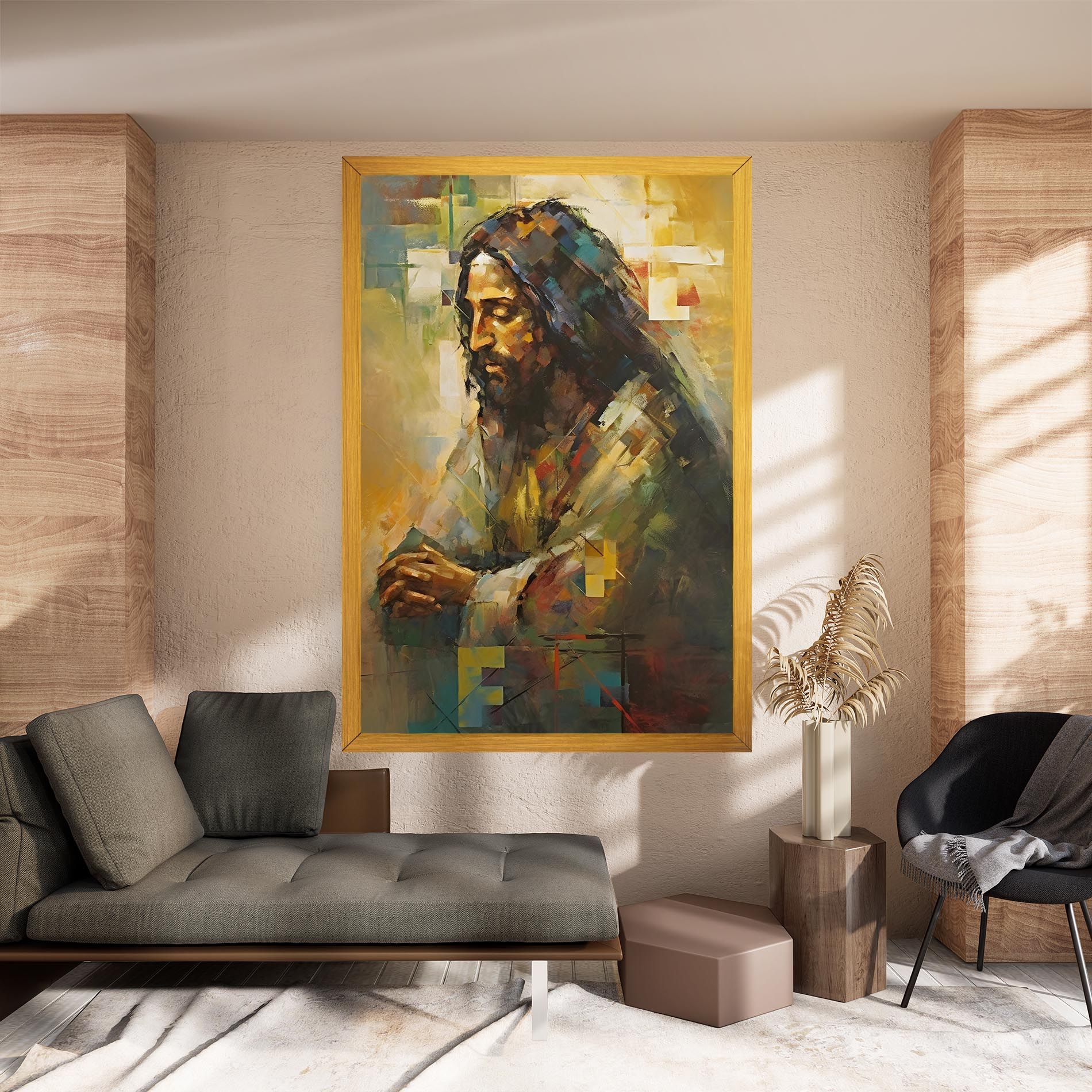 Christ Painting Art mockup 8