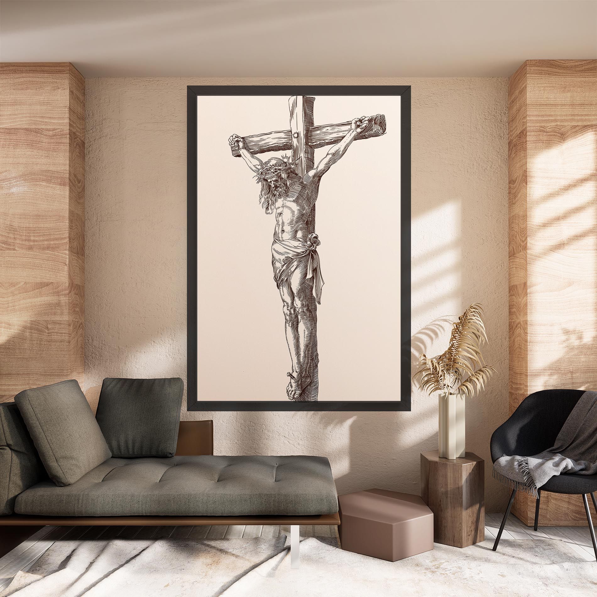 Brown Cross Jesus mockup 8