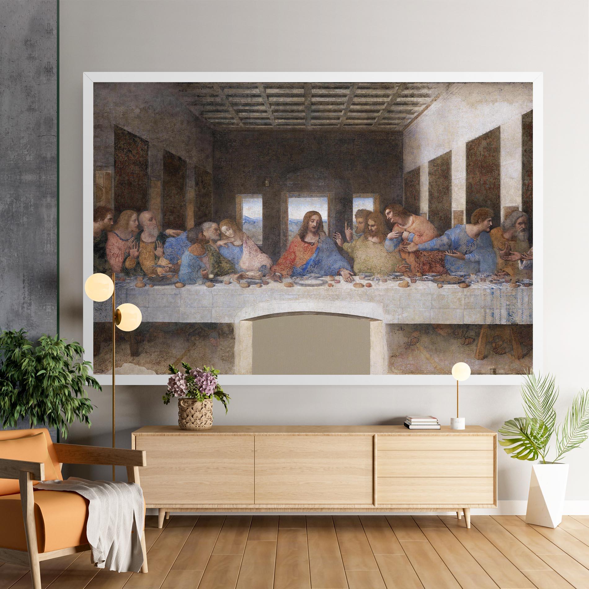 Картина на платно Jesus Eating mockup 9
