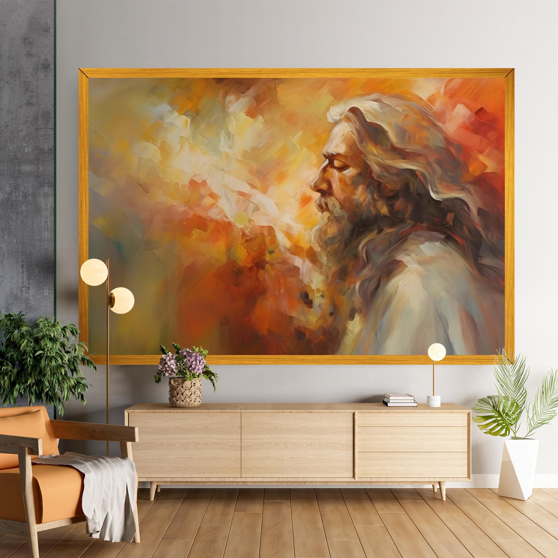 Картина на платно Christ Oil Painting mockup 9