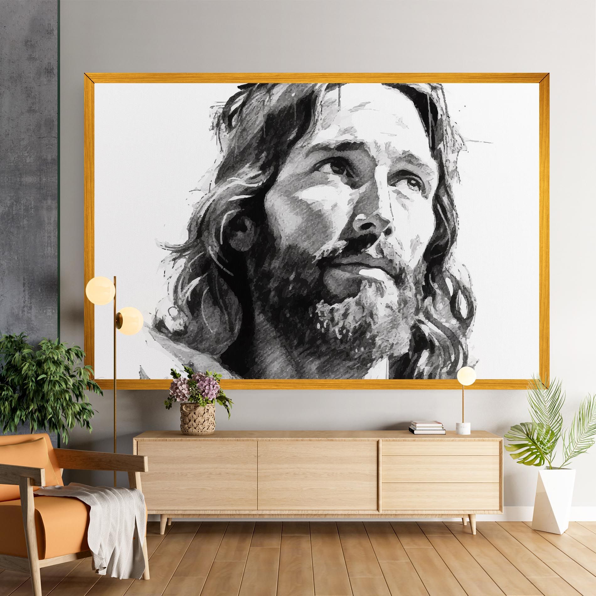 Jesus Drawing mockup 9
