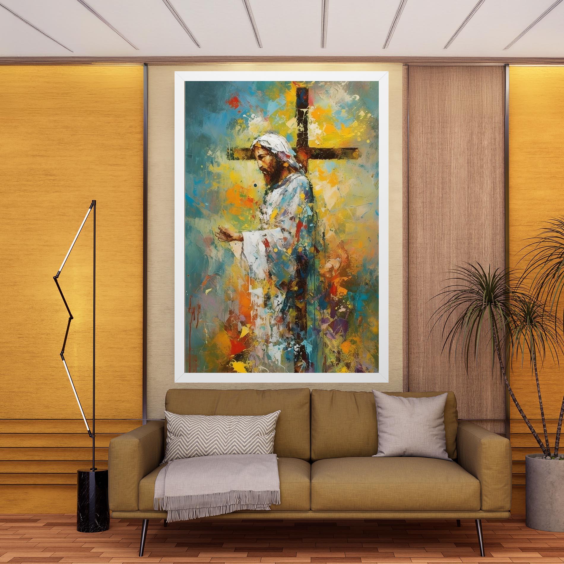 Картина на платно Christ Art Painting mockup 9