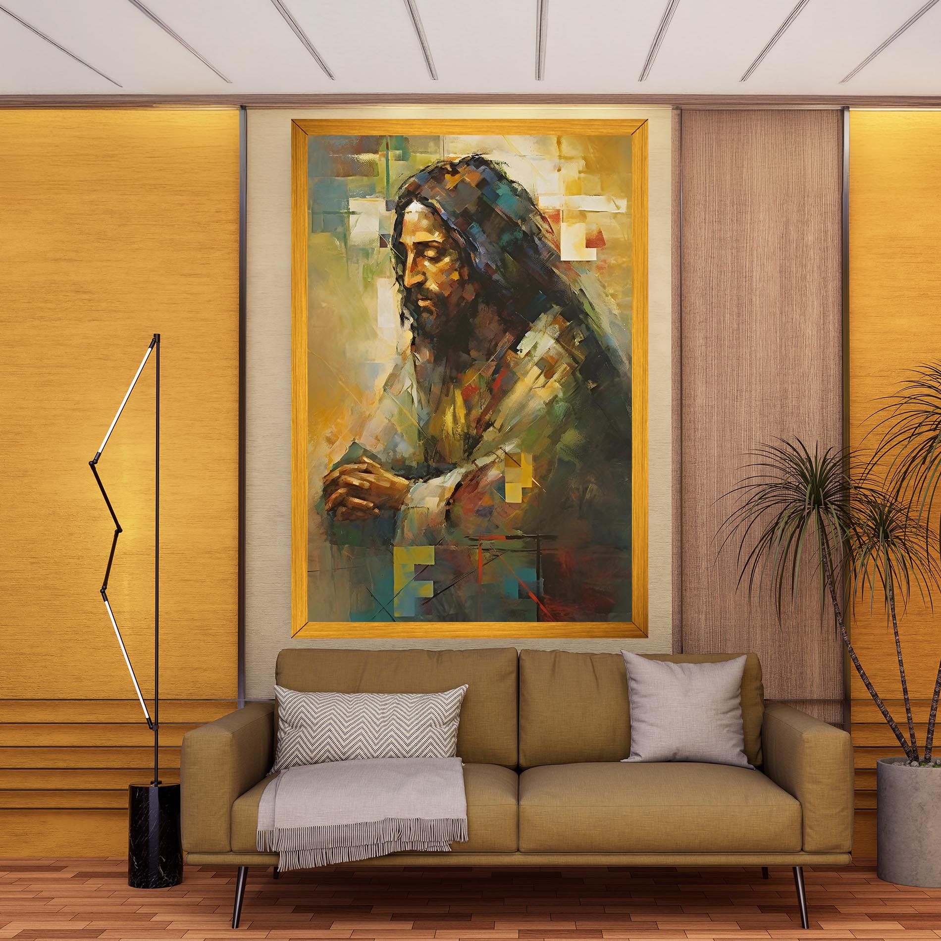 Christ Painting Art mockup 9