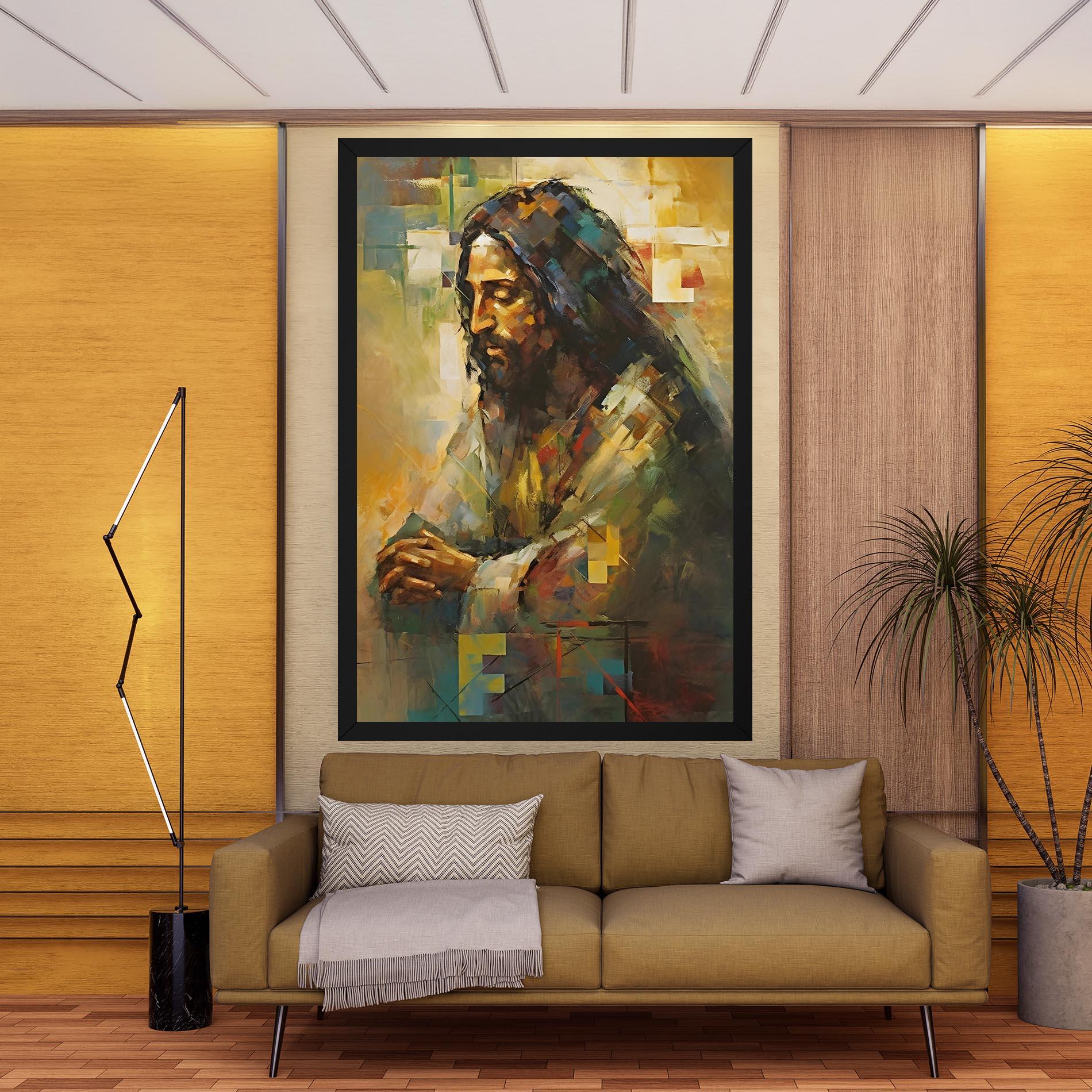 Картина на платно Christ Painting Art mockup 9