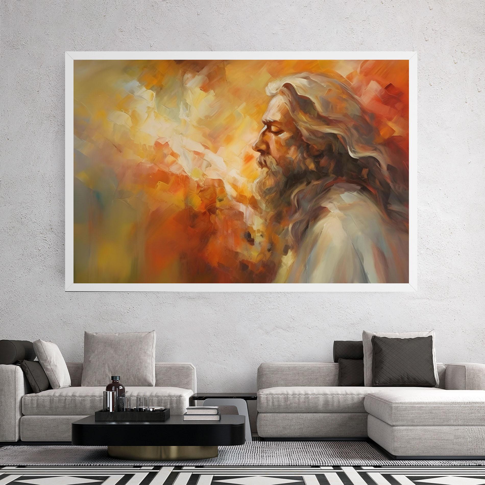 Картина на платно Christ Oil Painting mockup 2
