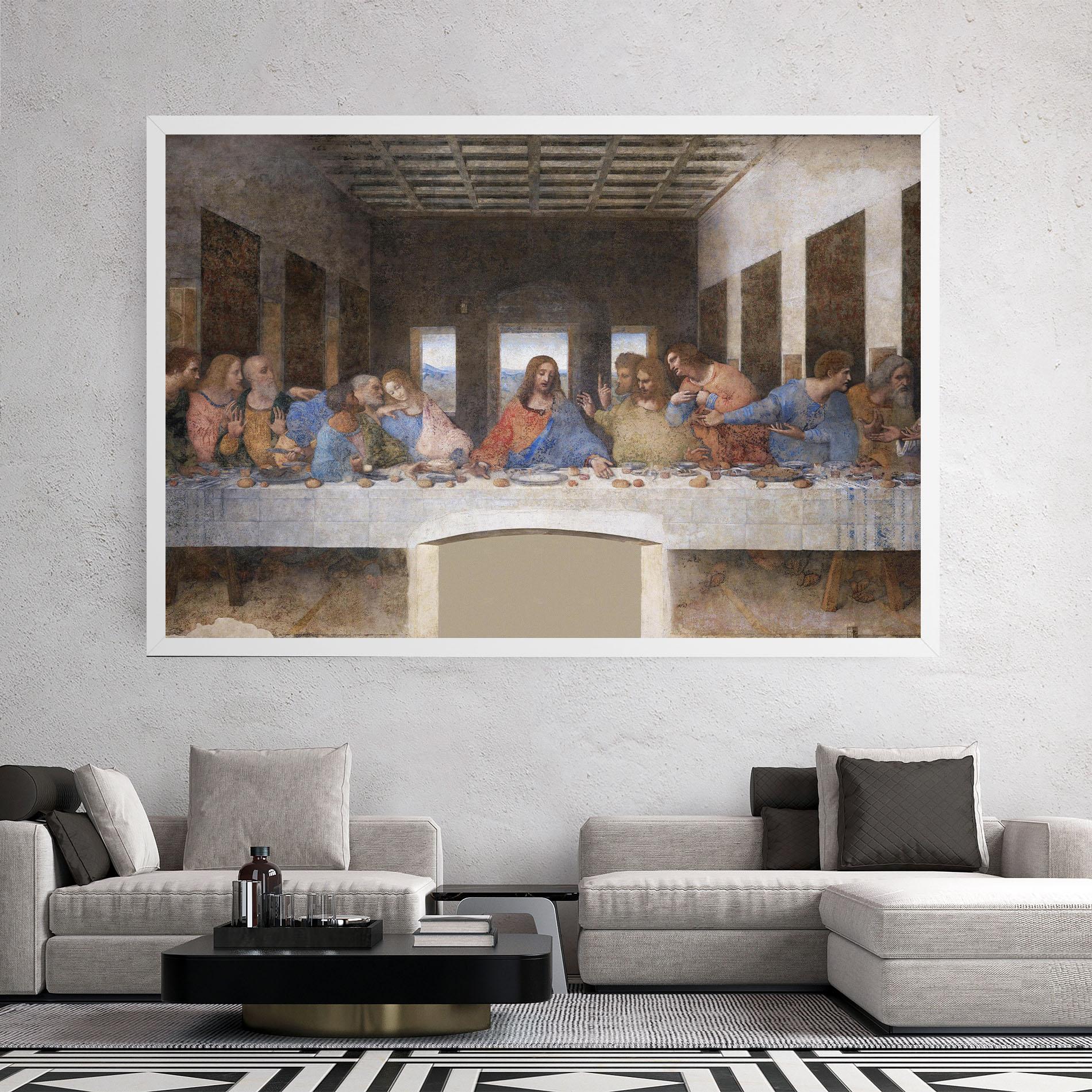 Картина на платно Jesus Eating mockup 2