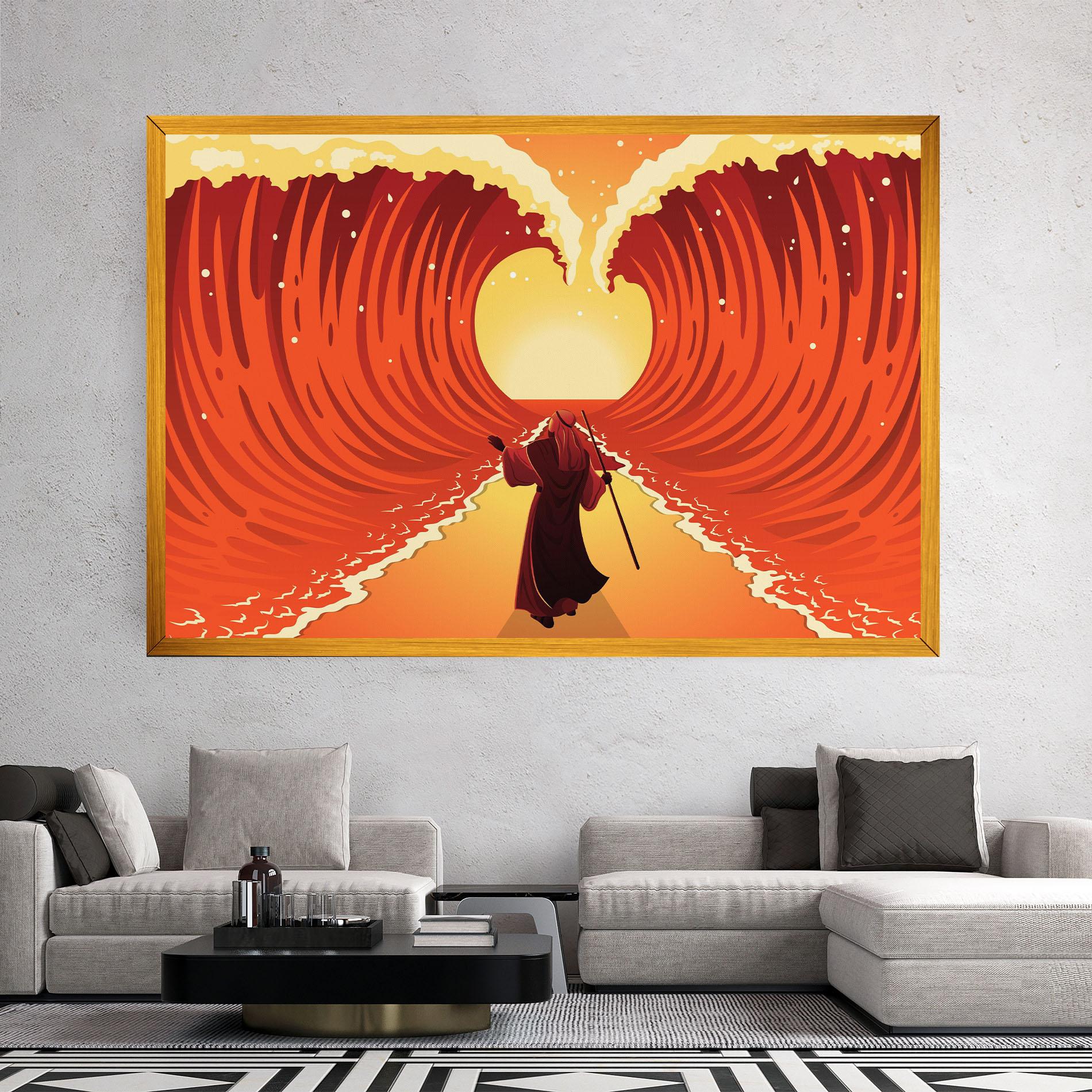 Картина на платно Moses mockup 2