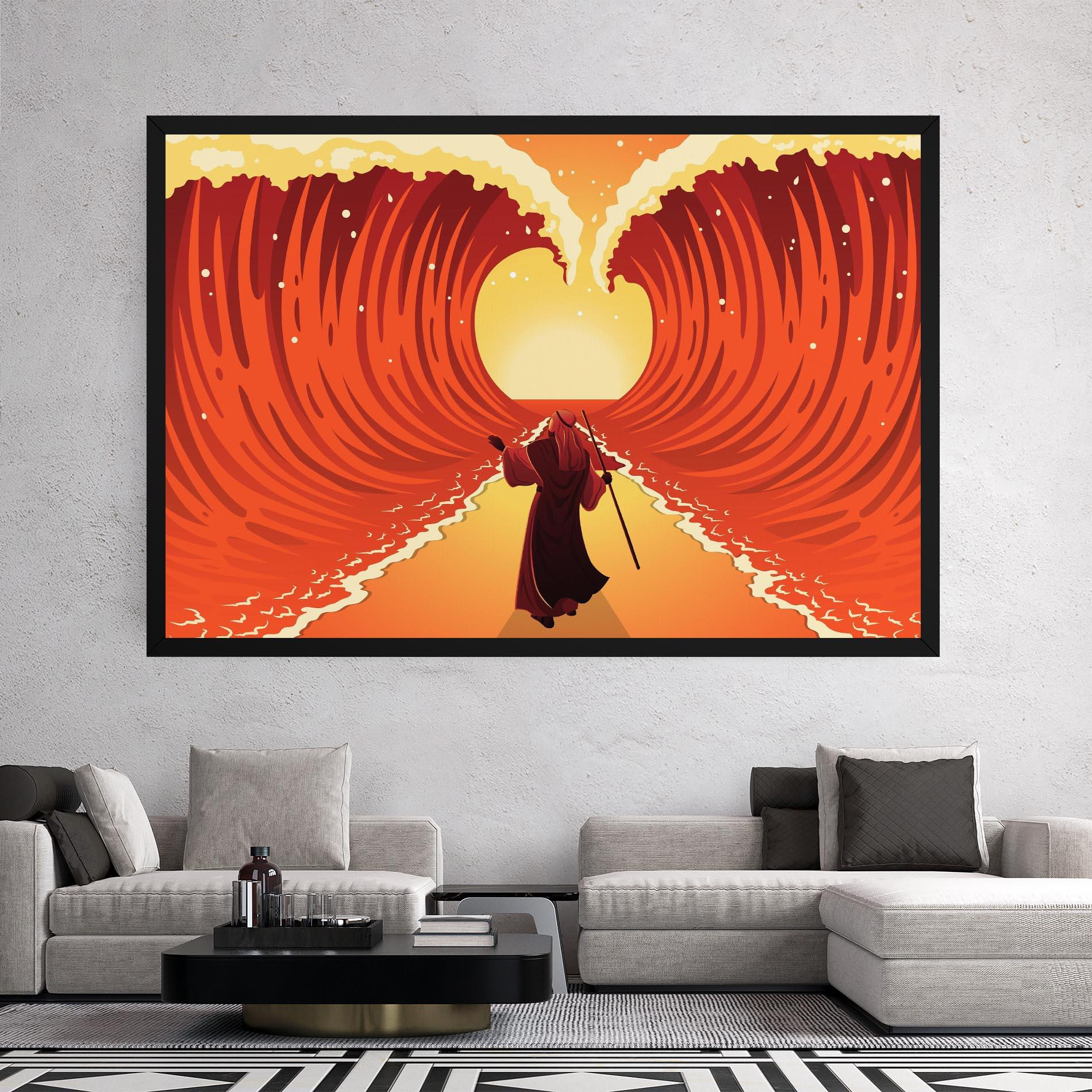 Картина на платно Moses mockup 2