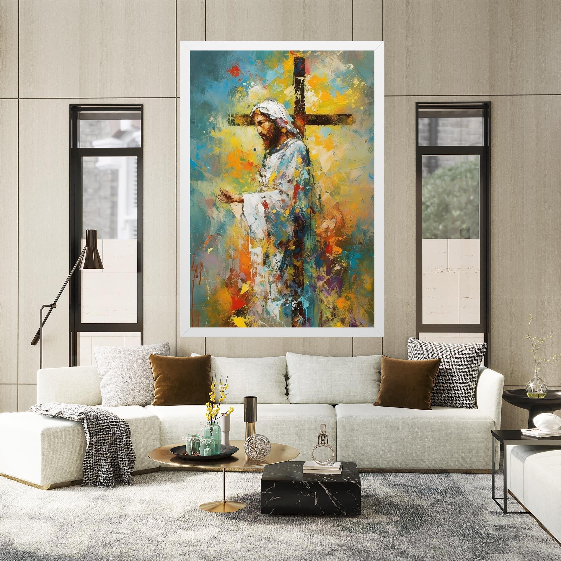 Картина на платно Christ Art Painting mockup 2