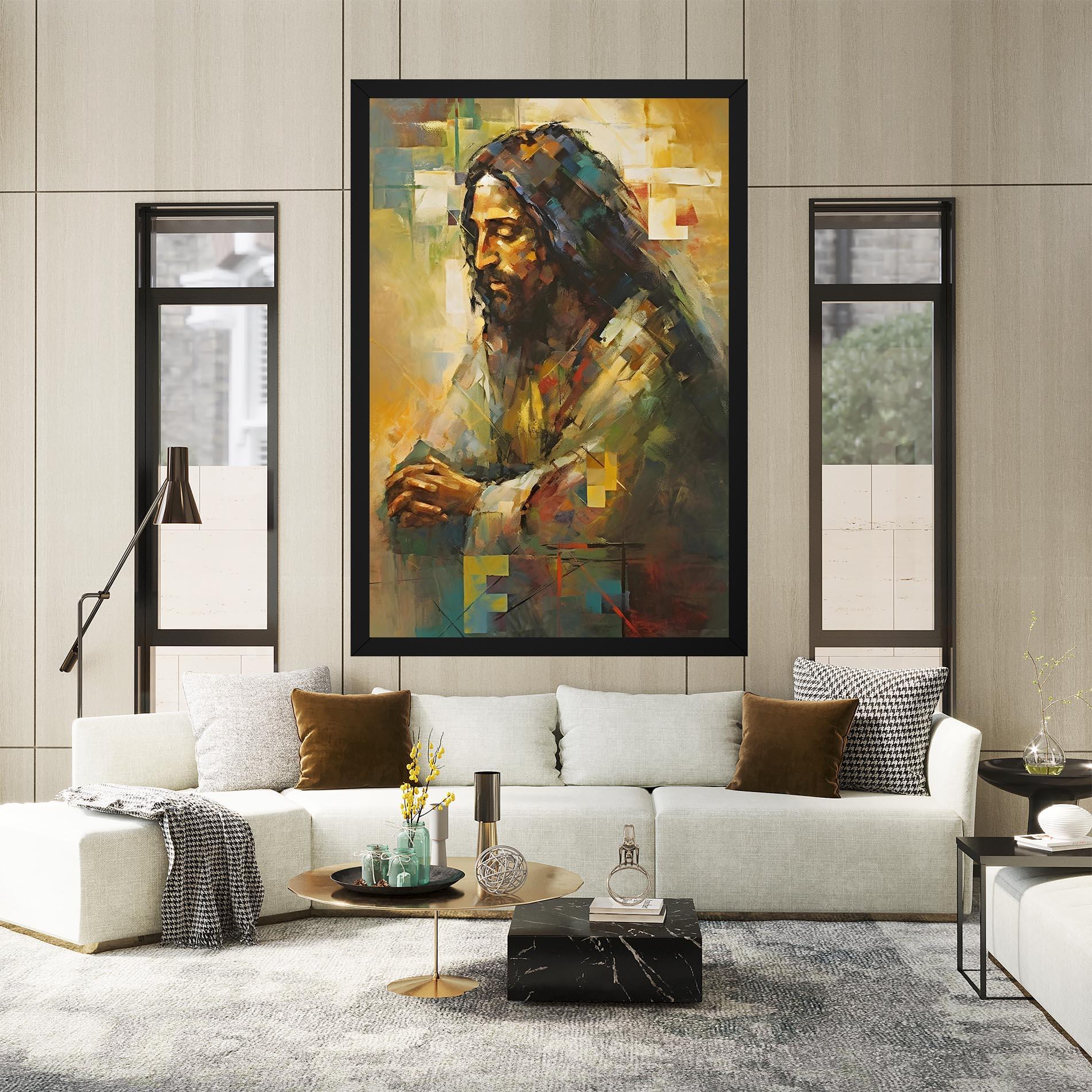 Картина на платно Christ Painting Art mockup 2