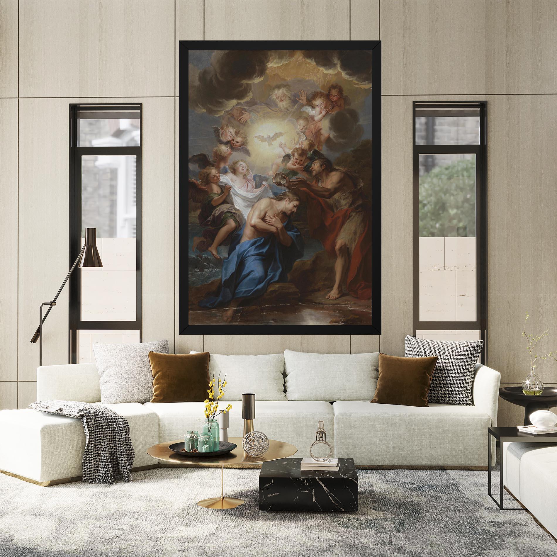 Картина на платно Divine Yellow Light mockup 2