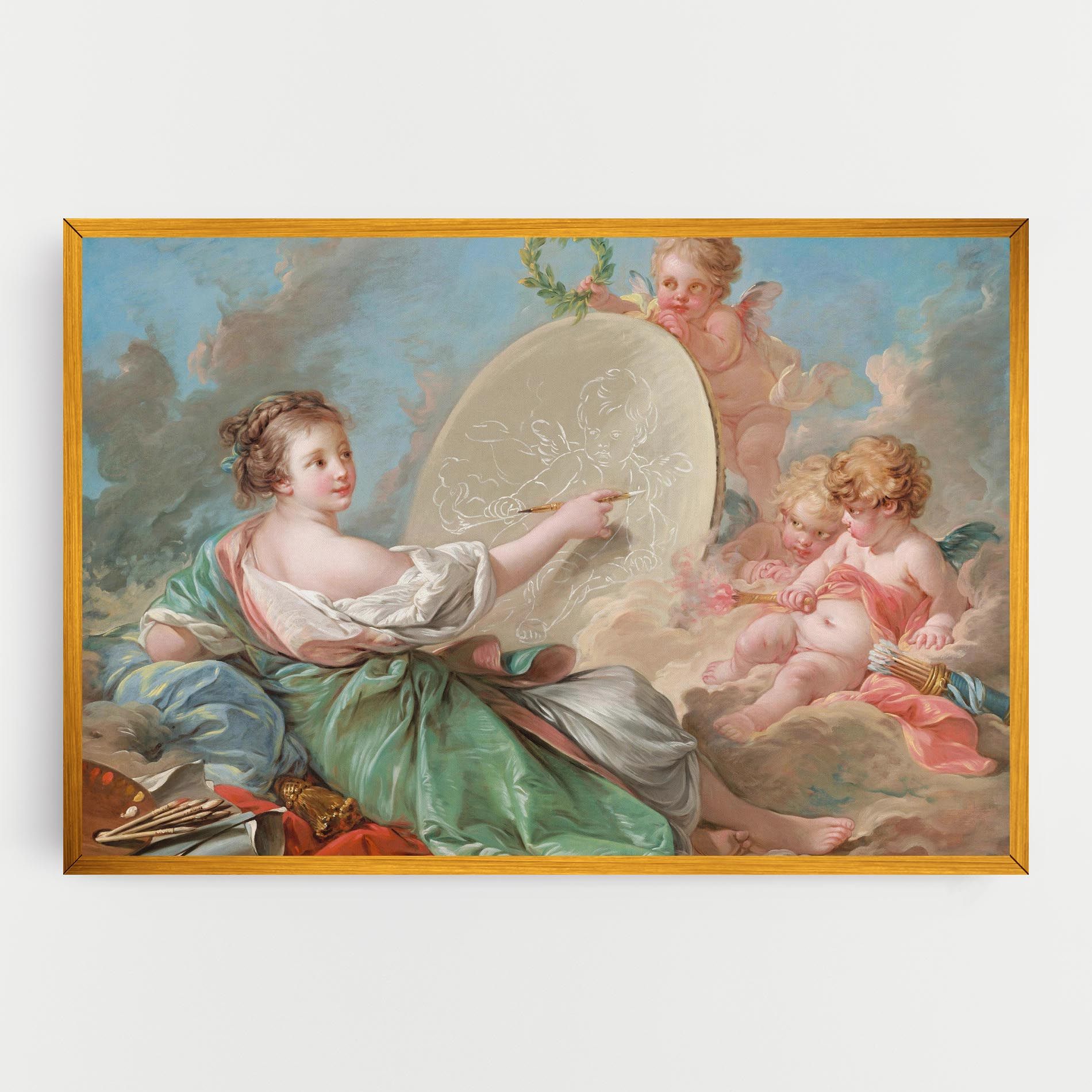 Painting Cute Angels mockup 0