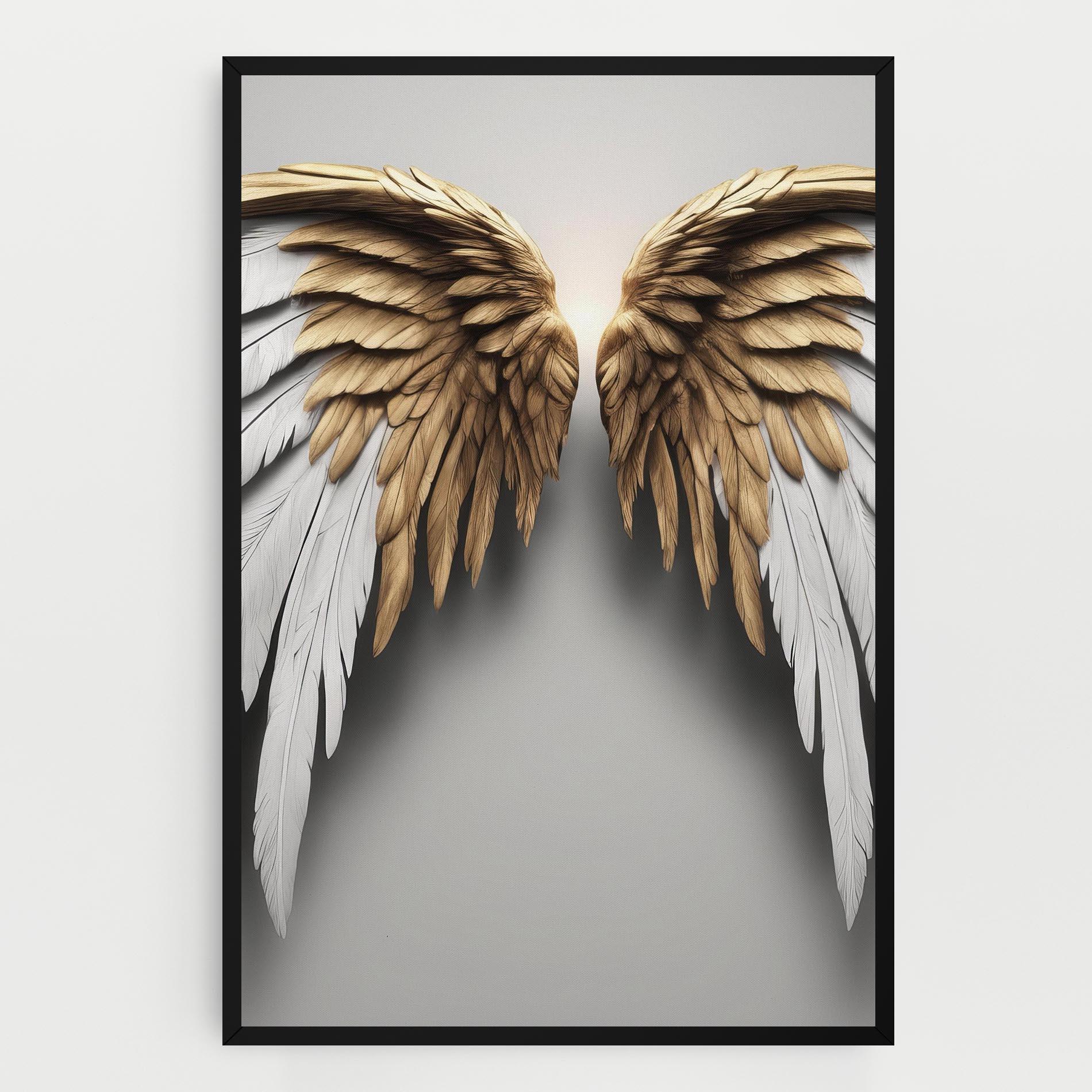 Картина на платно Realistic Angel Wings mockup 0