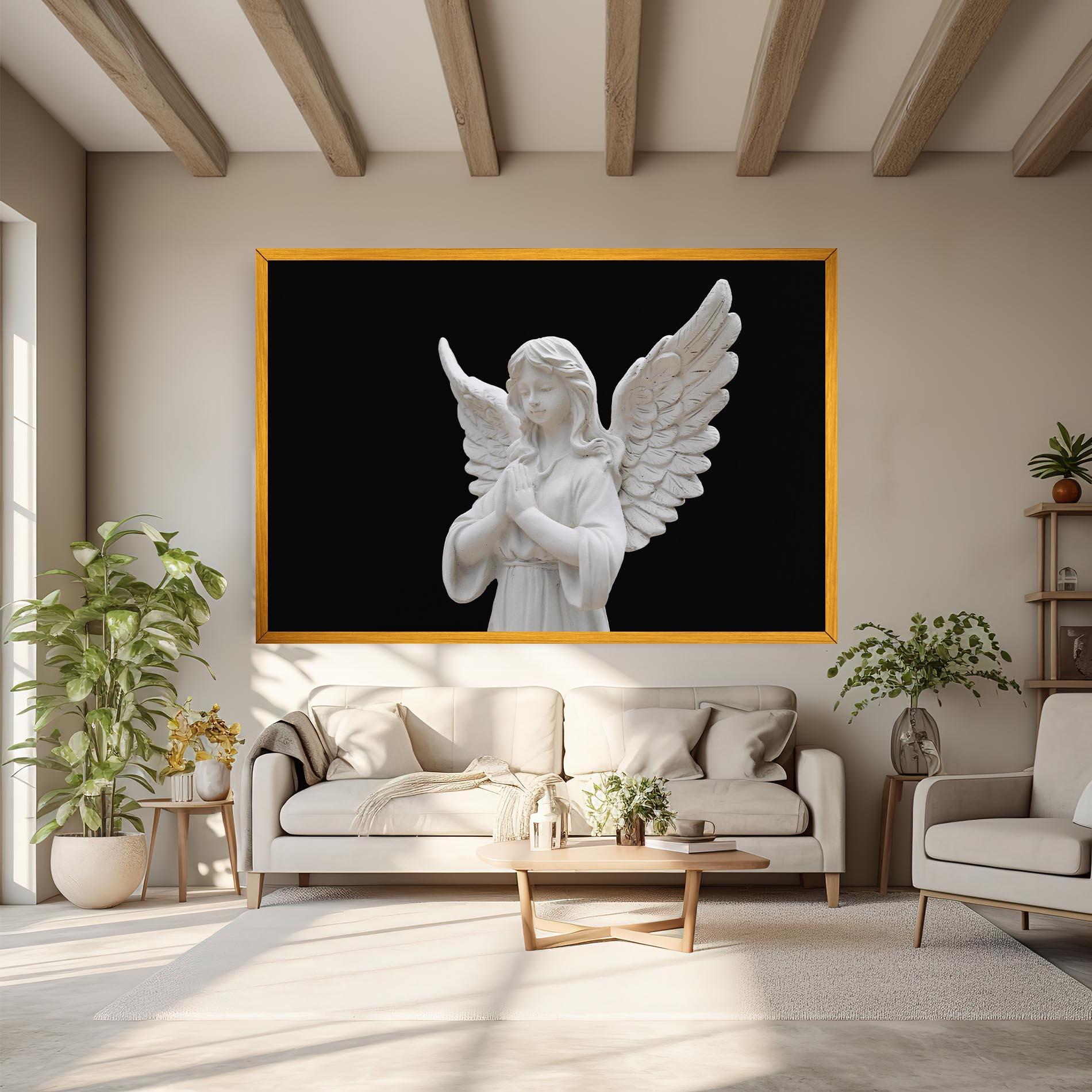Картина на платно Pretty Angel Statues mockup 6