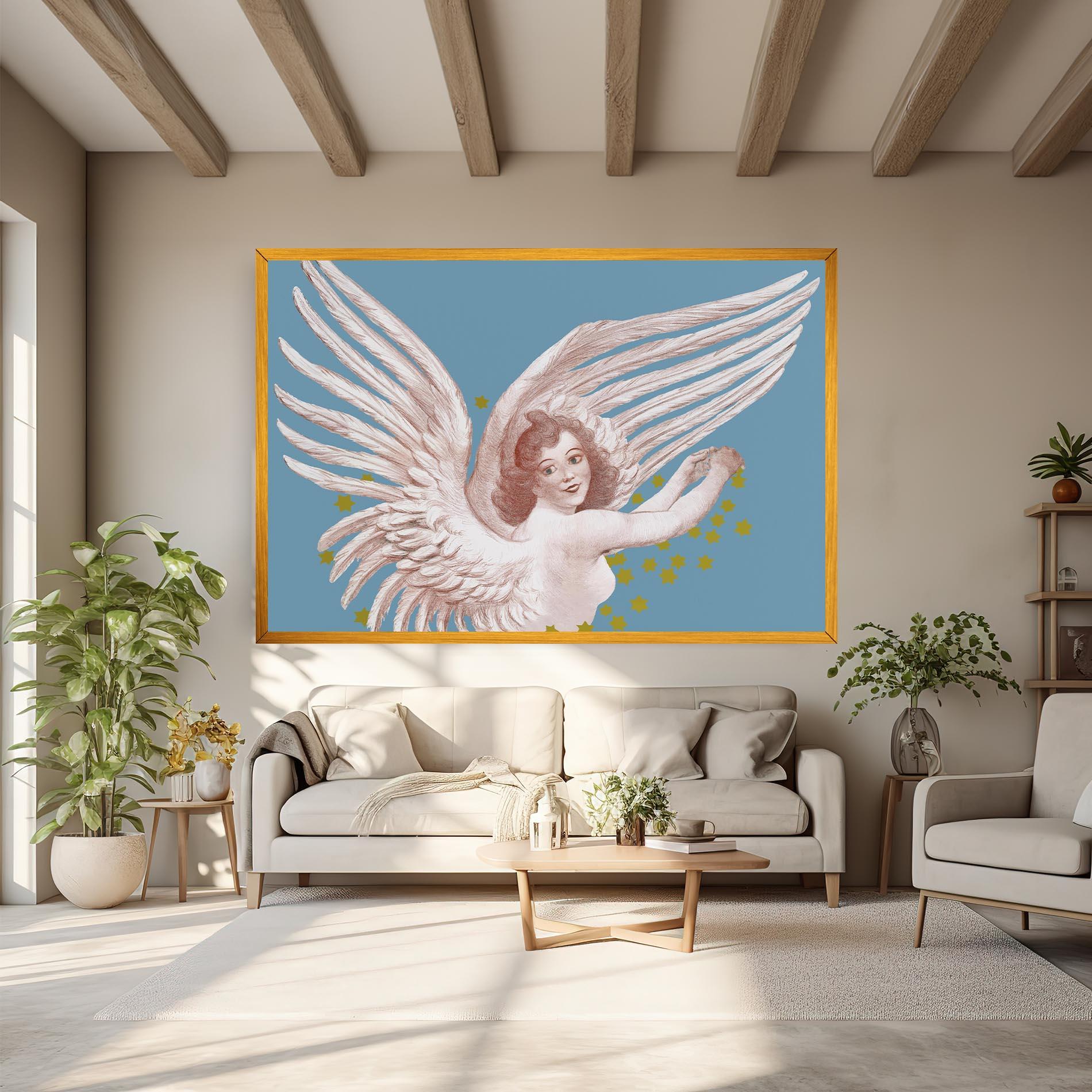 Картина на платно Stars Angel mockup 6