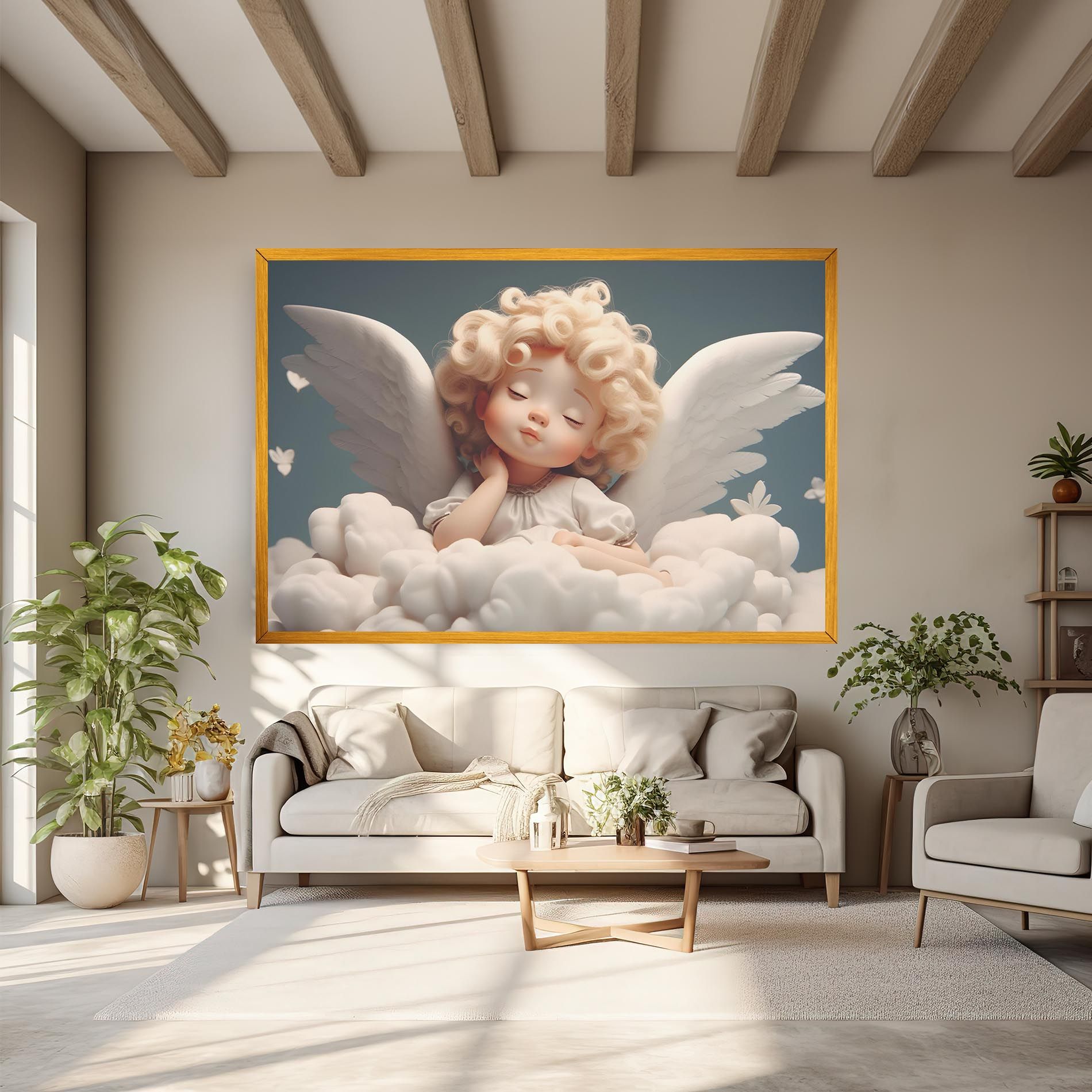 Statue Baby Angel mockup 6