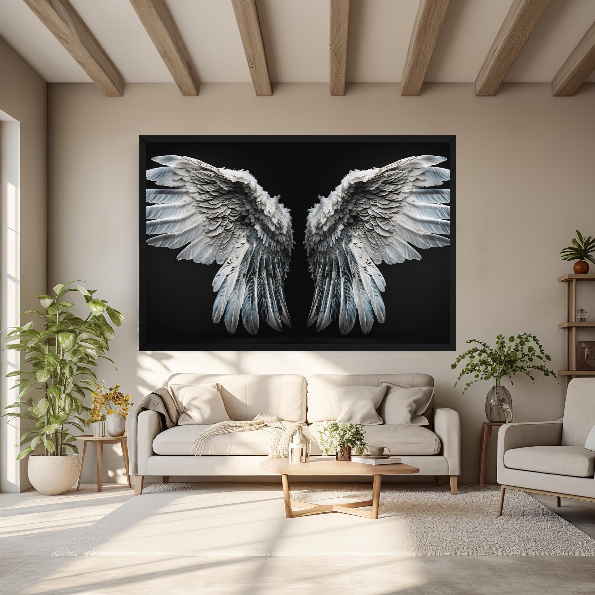 Картина на платно Big Angel Wings mockup 6