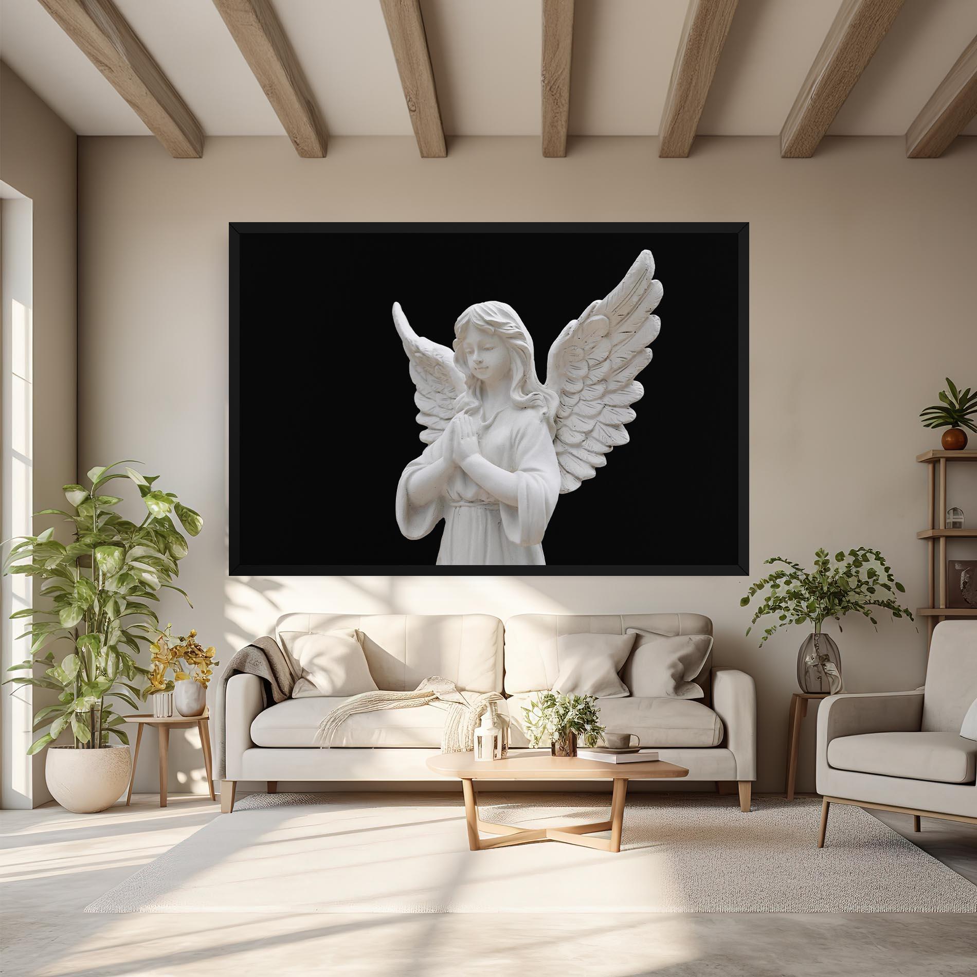 Картина на платно Pretty Angel Statues mockup 6