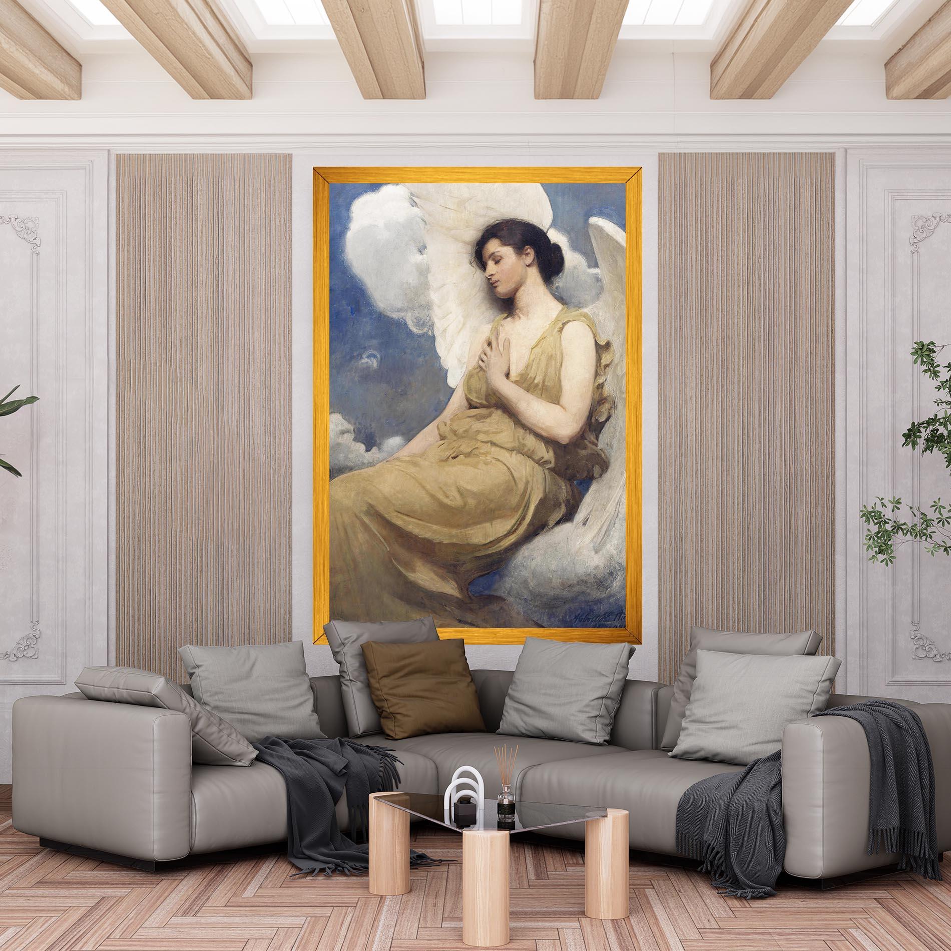 Картина на платно Angel Woman Painting mockup 6